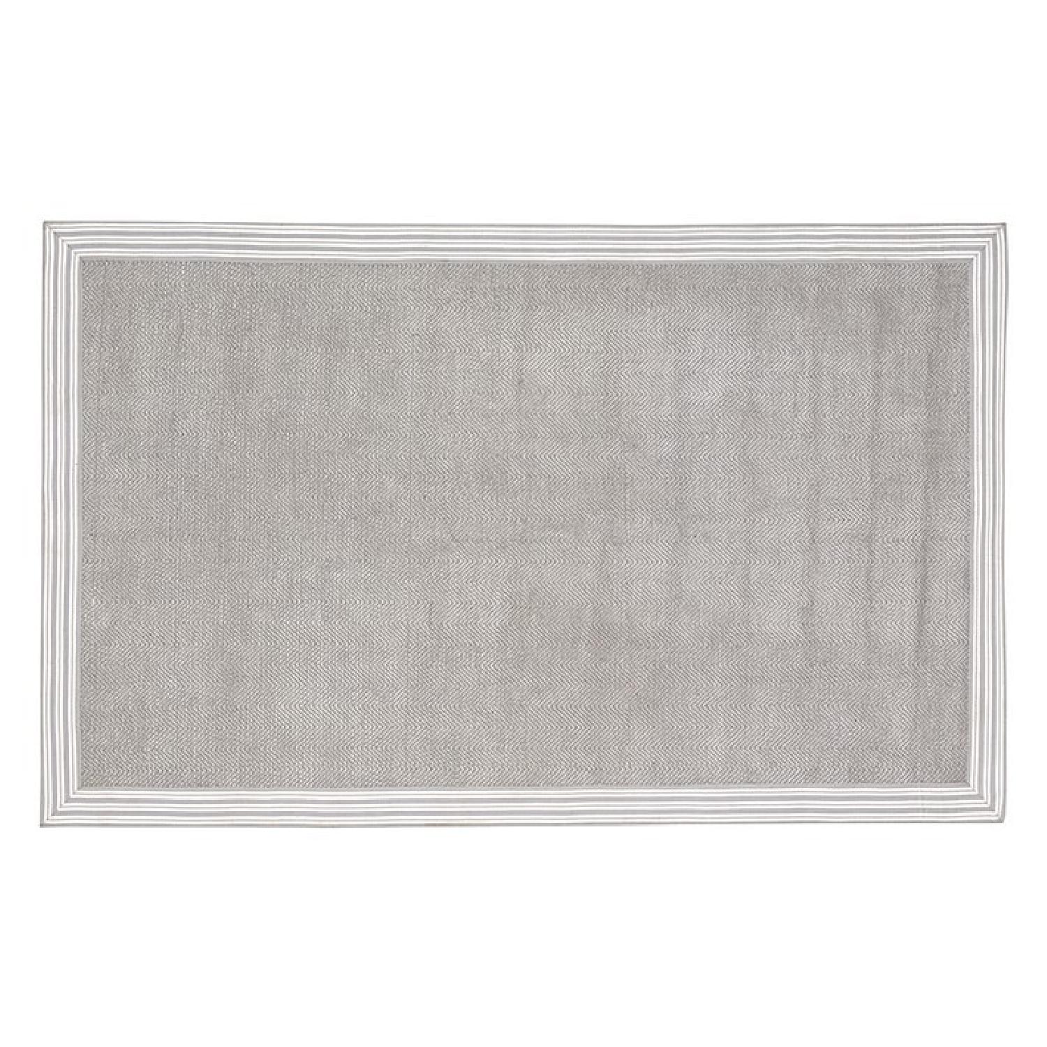 Pottery Barn Chenille Border Rug - image-0
