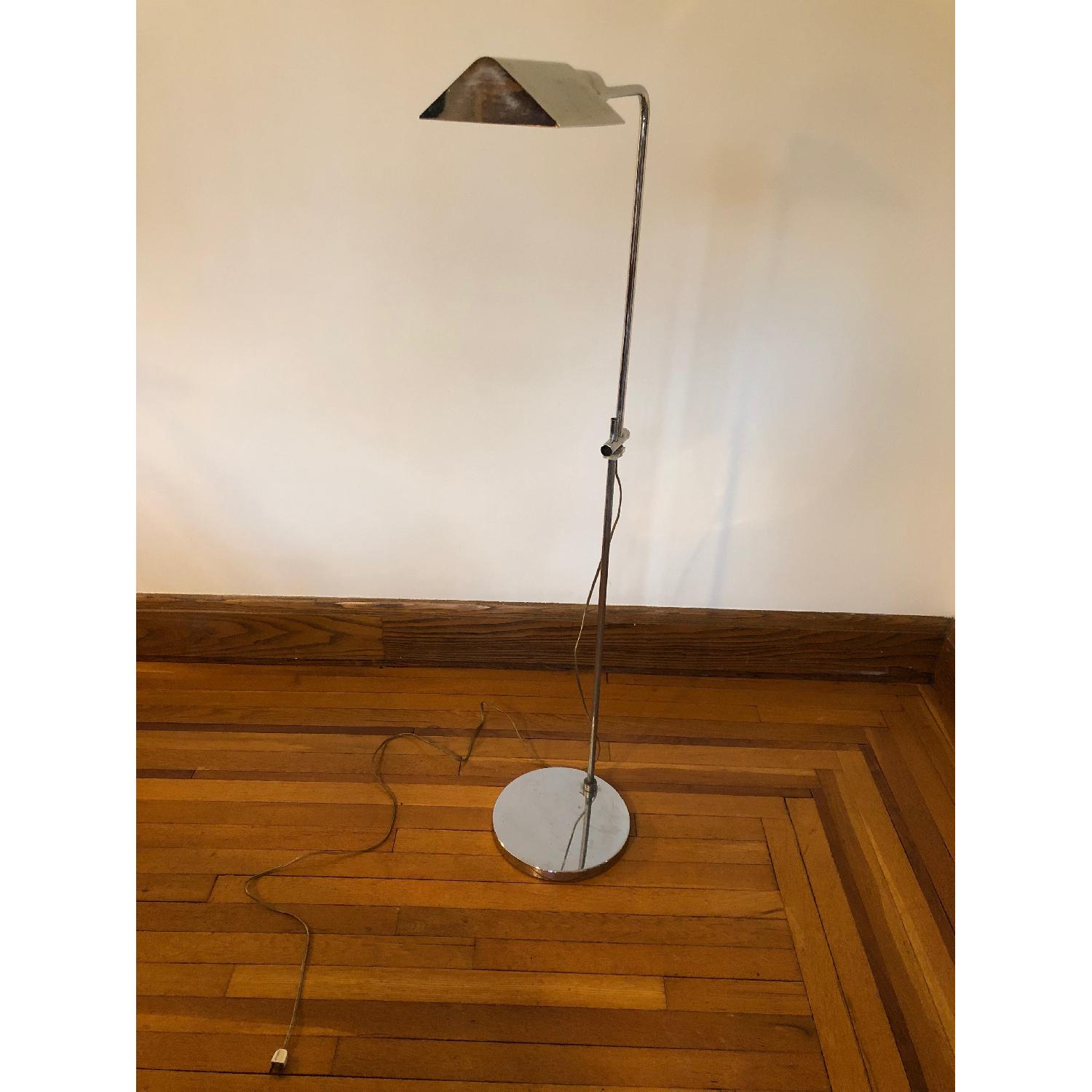Contemporary Chrome Pharmacy Floor Lamp - image-1