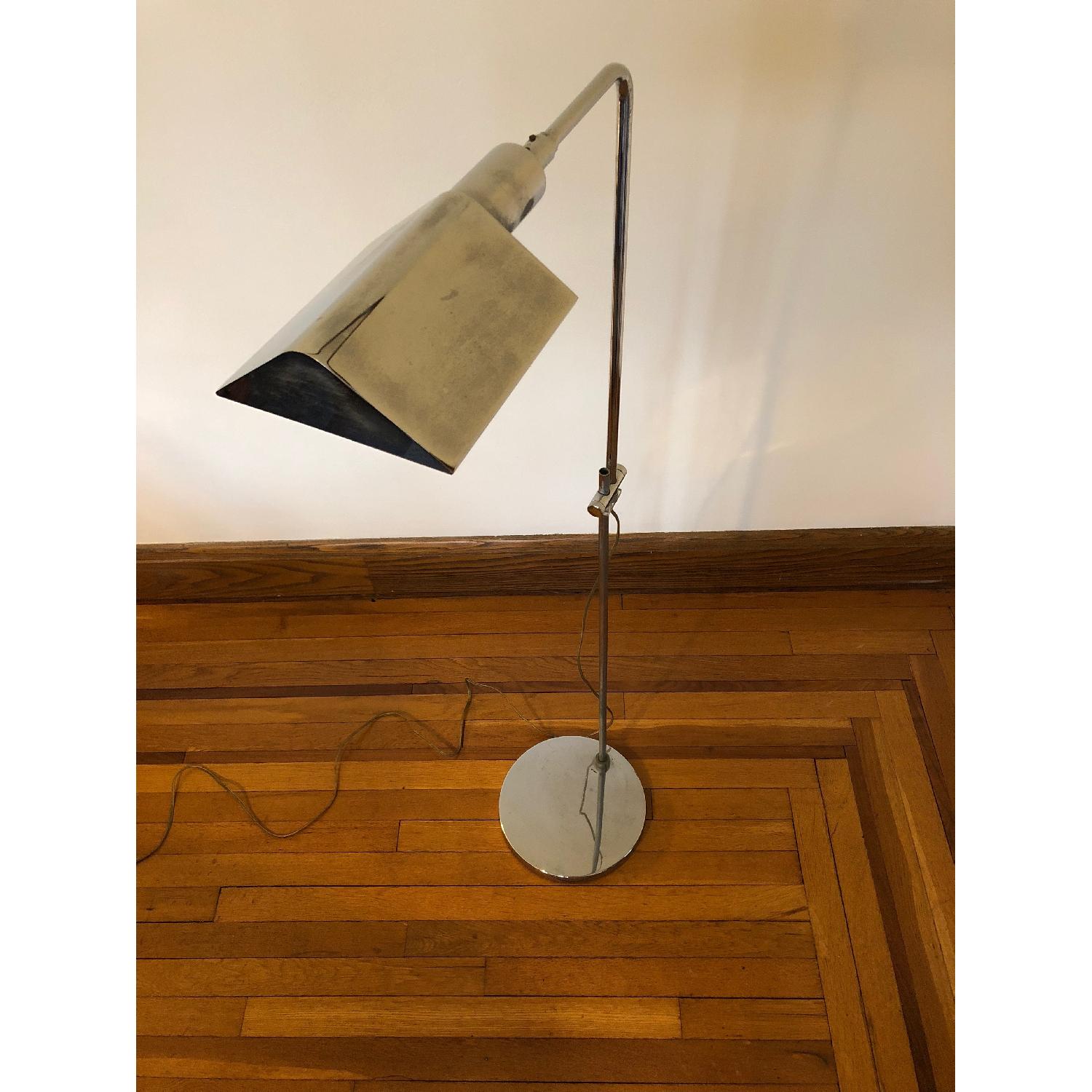 Contemporary Chrome Pharmacy Floor Lamp - image-3