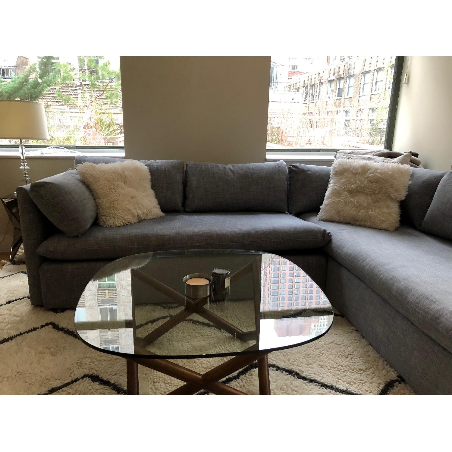 West Elm Shelter 2-Piece Terminal Chaise Sectional Sofa - image-2