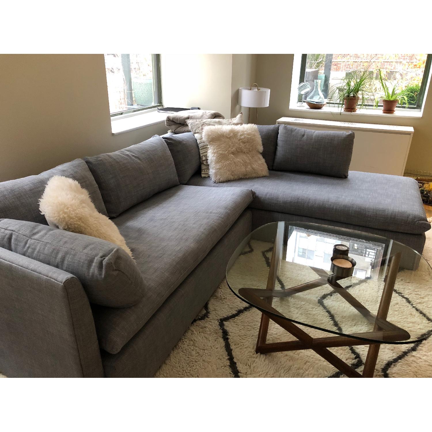 West Elm Shelter 2-Piece Terminal Chaise Sectional Sofa - image-3