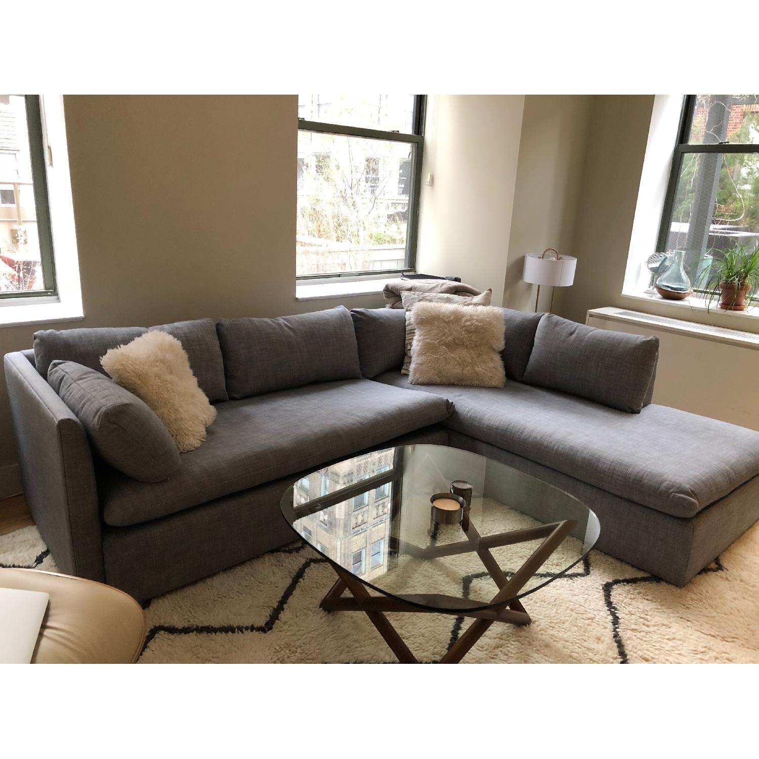West Elm Shelter 2-Piece Terminal Chaise Sectional Sofa - image-4