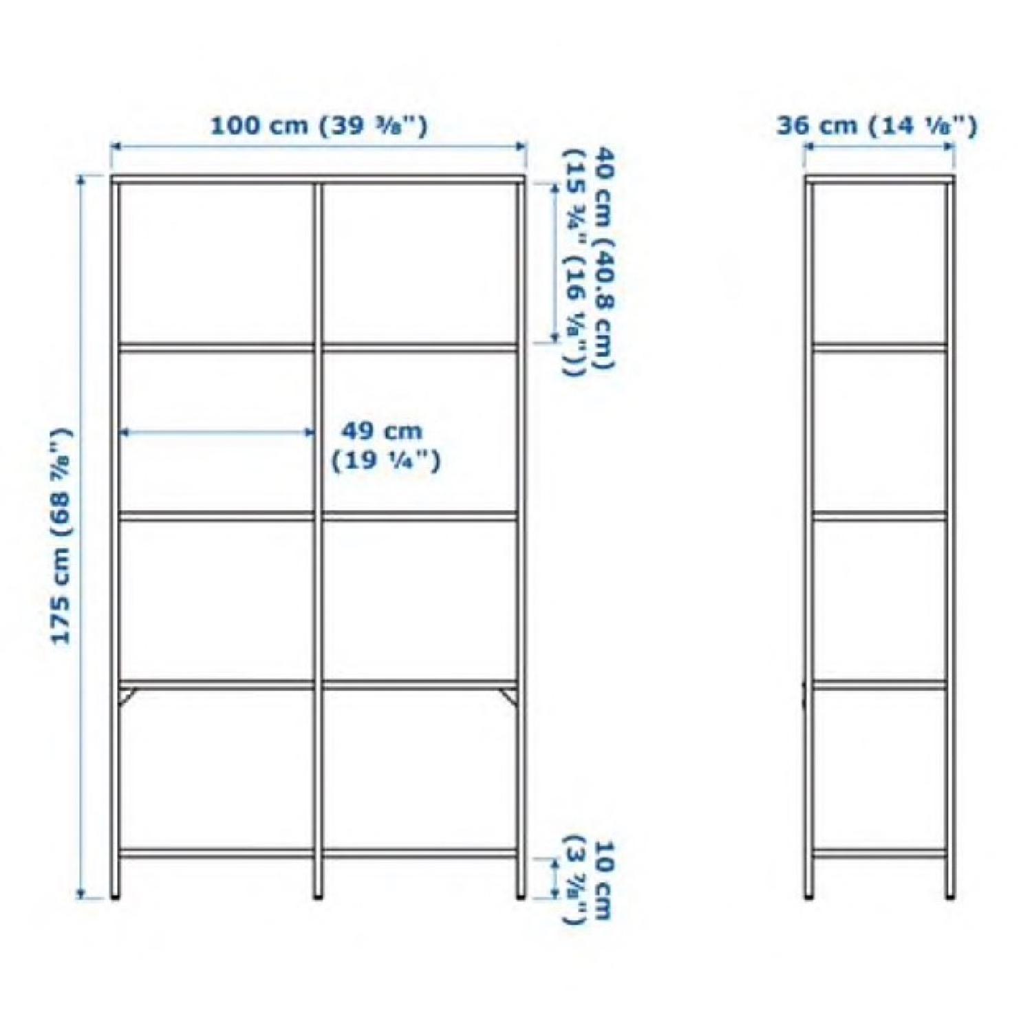 Ikea Vittsjo Black Glass Shelving Units - image-2