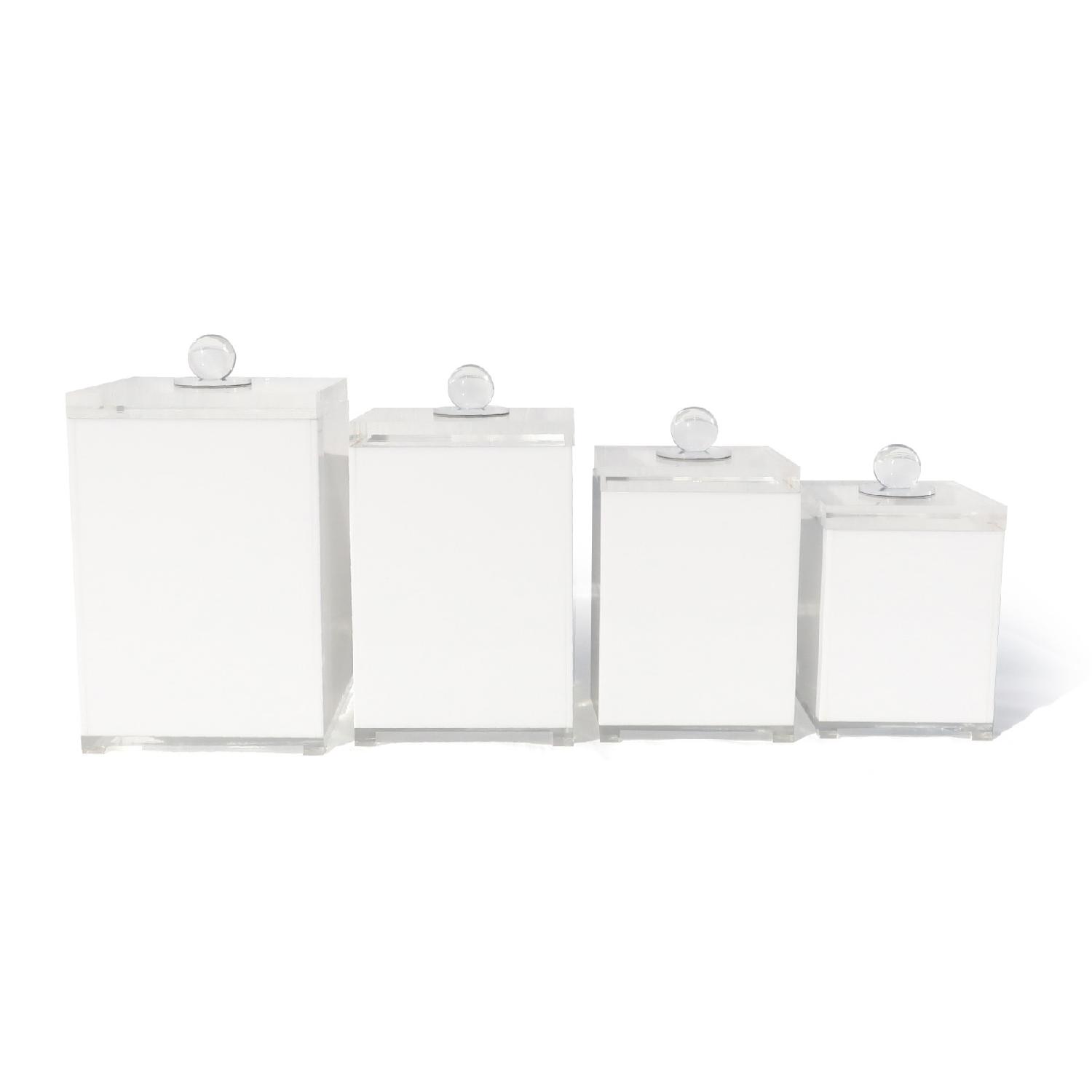 Vintage Lucite Storage Containers AptDeco