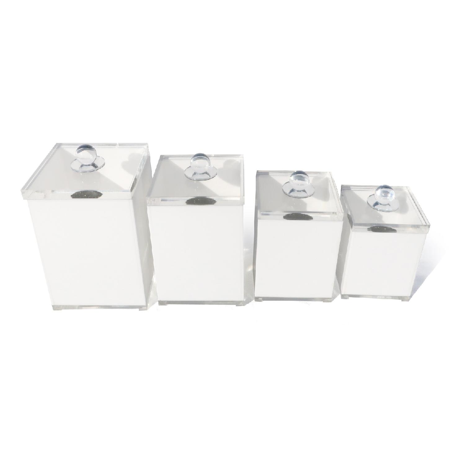 Vintage Lucite Storage Containers - image-0