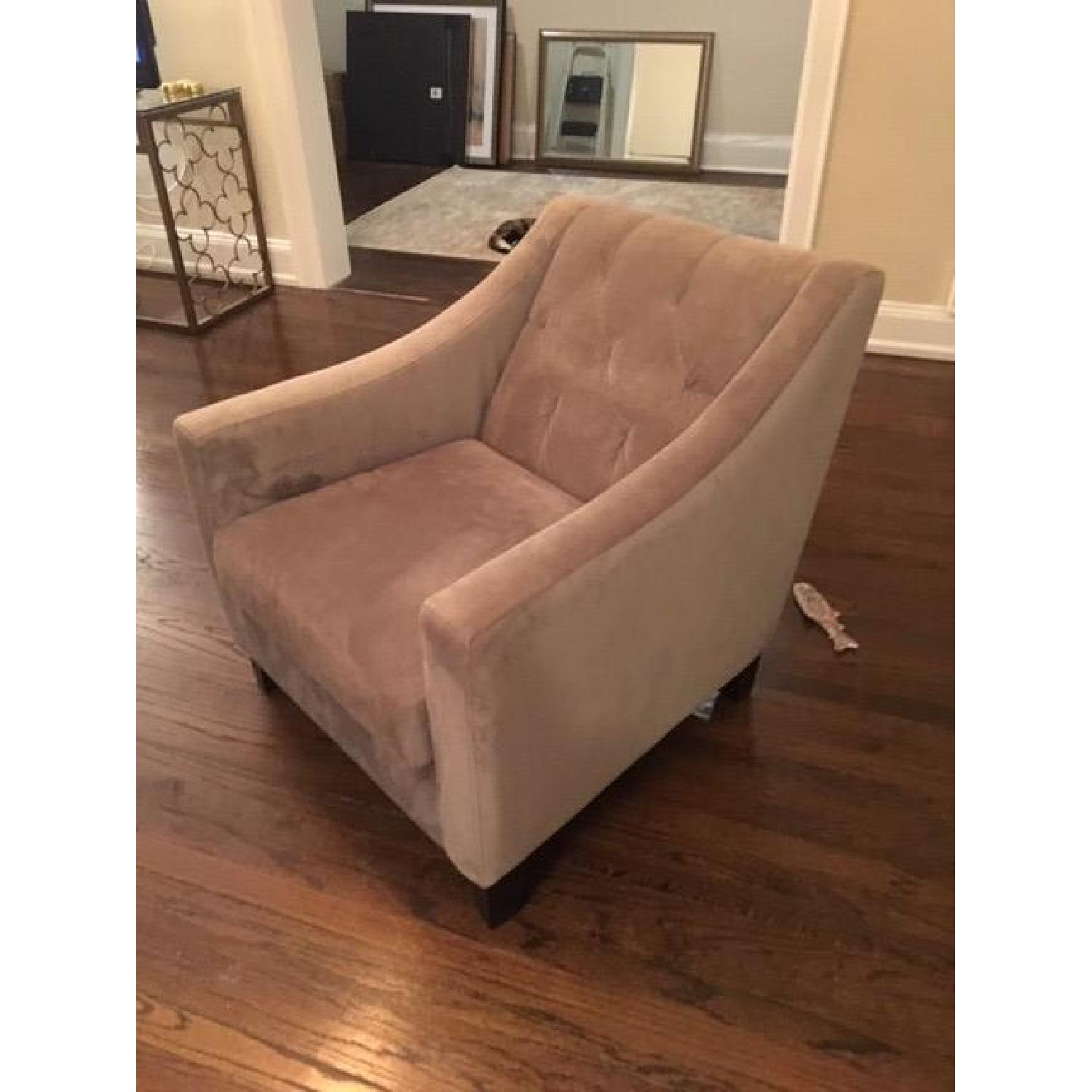 Macy's Chloe Velvet Tufted Armchair - image-2