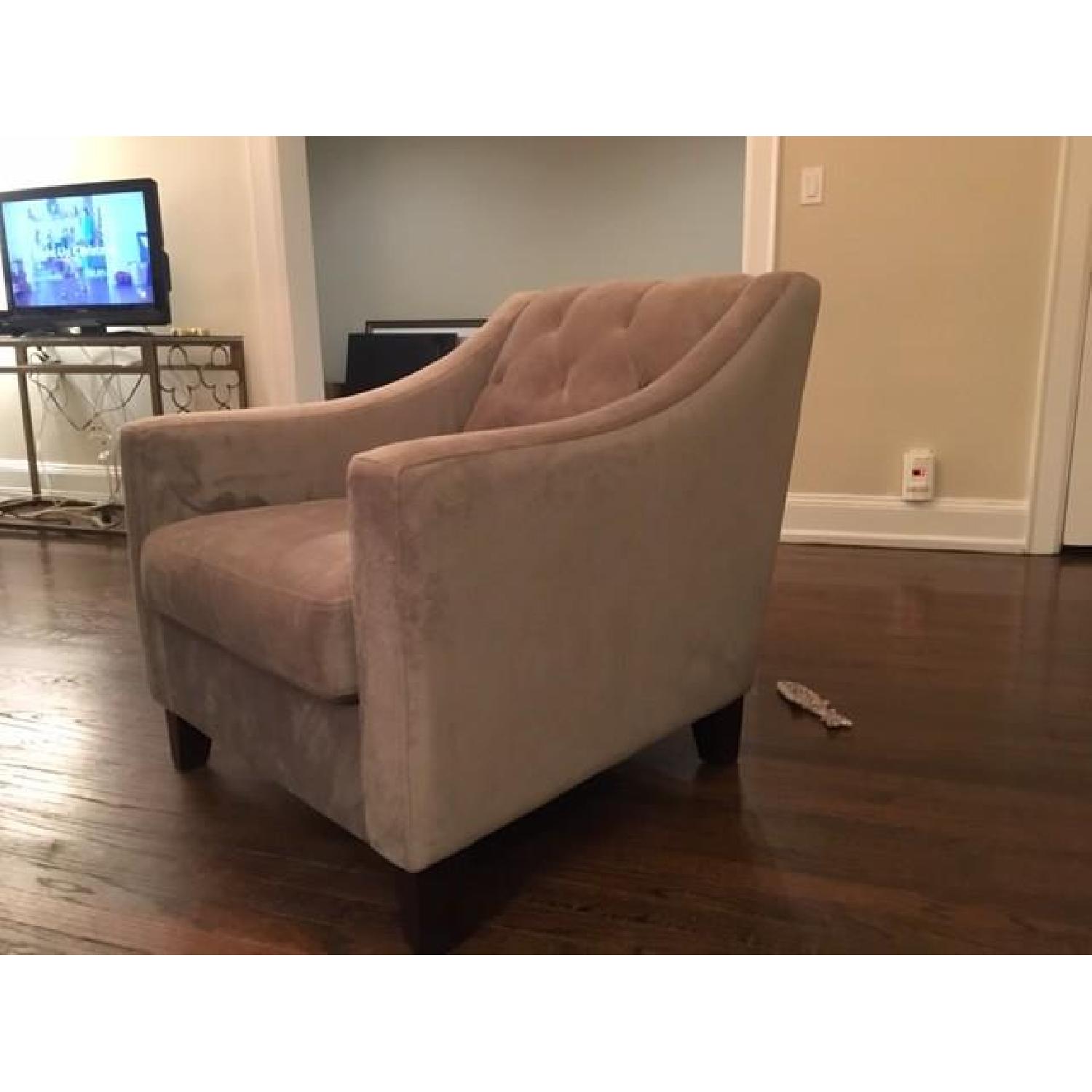 Macy's Chloe Velvet Tufted Armchair - image-3