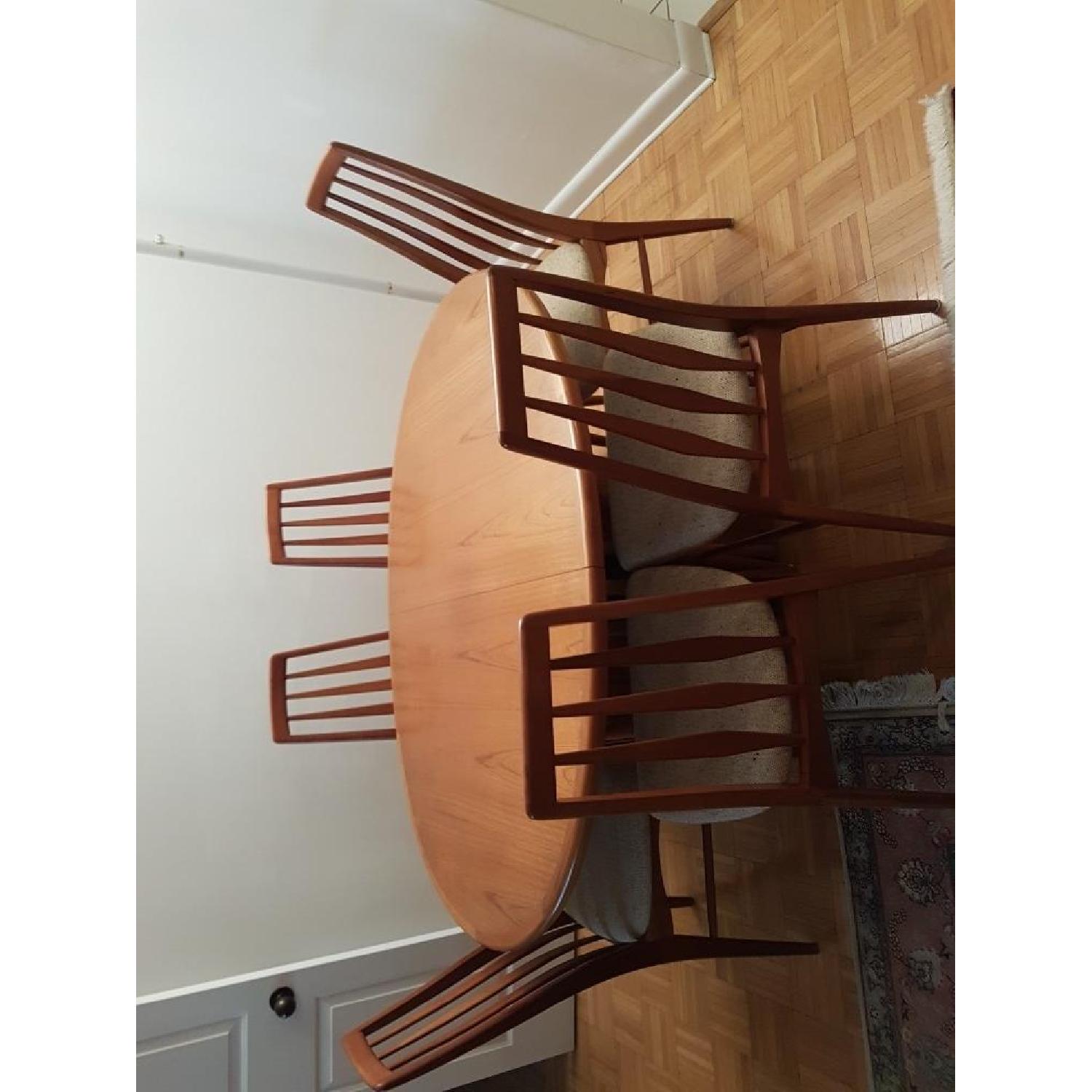 Scandinavian Designs Extendable Dining Table w/ 6 Chairs - image-3