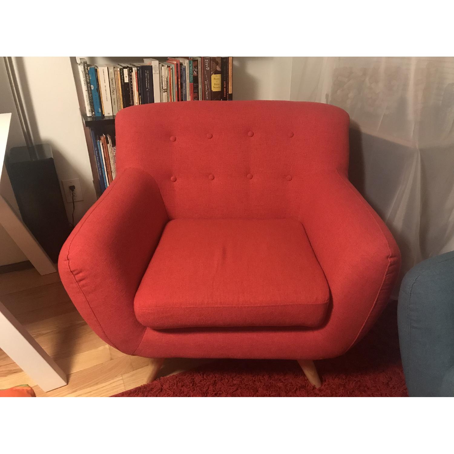 Divano Roma Furniture Mid-Century Modern Style Chair - image-1