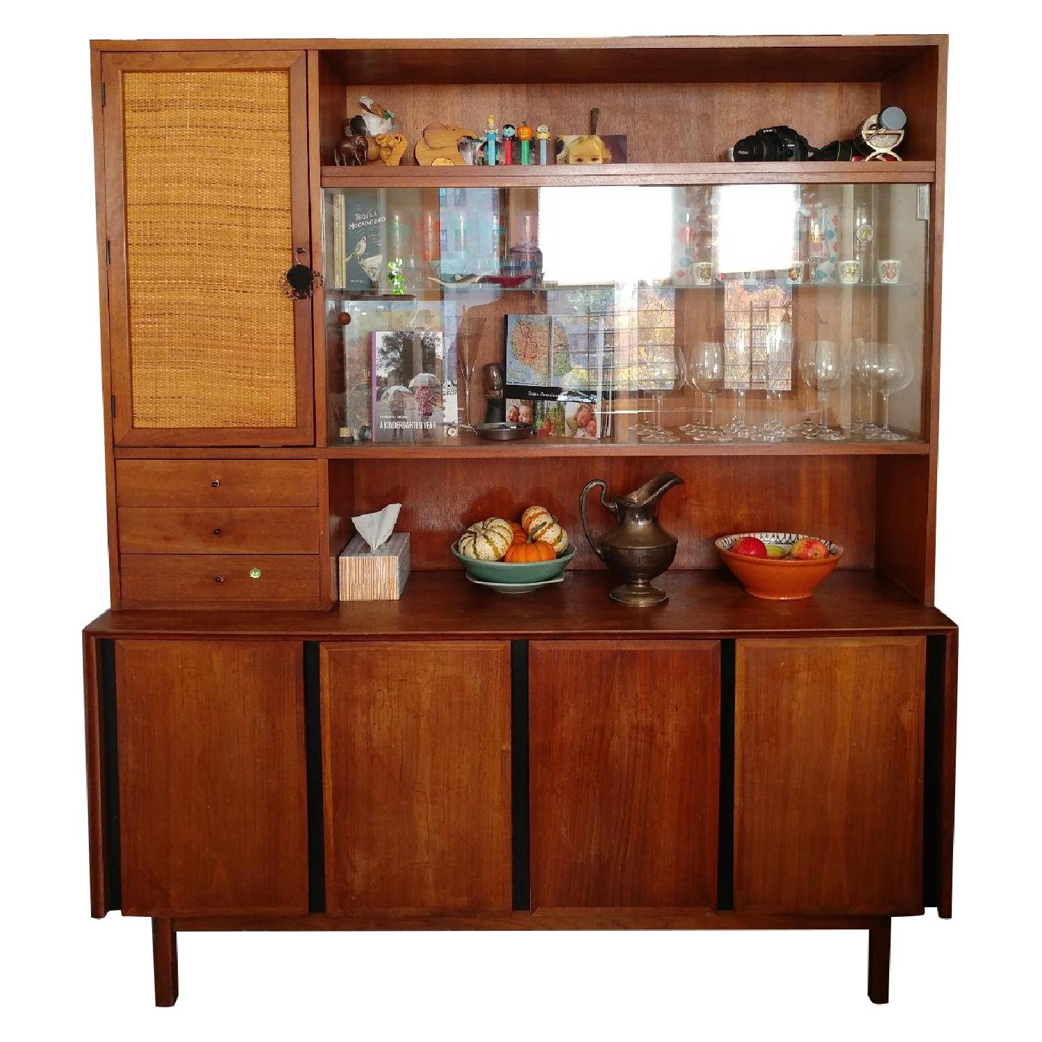 Dillingham Mid-Century Modern Credenza/Hutch - image-0