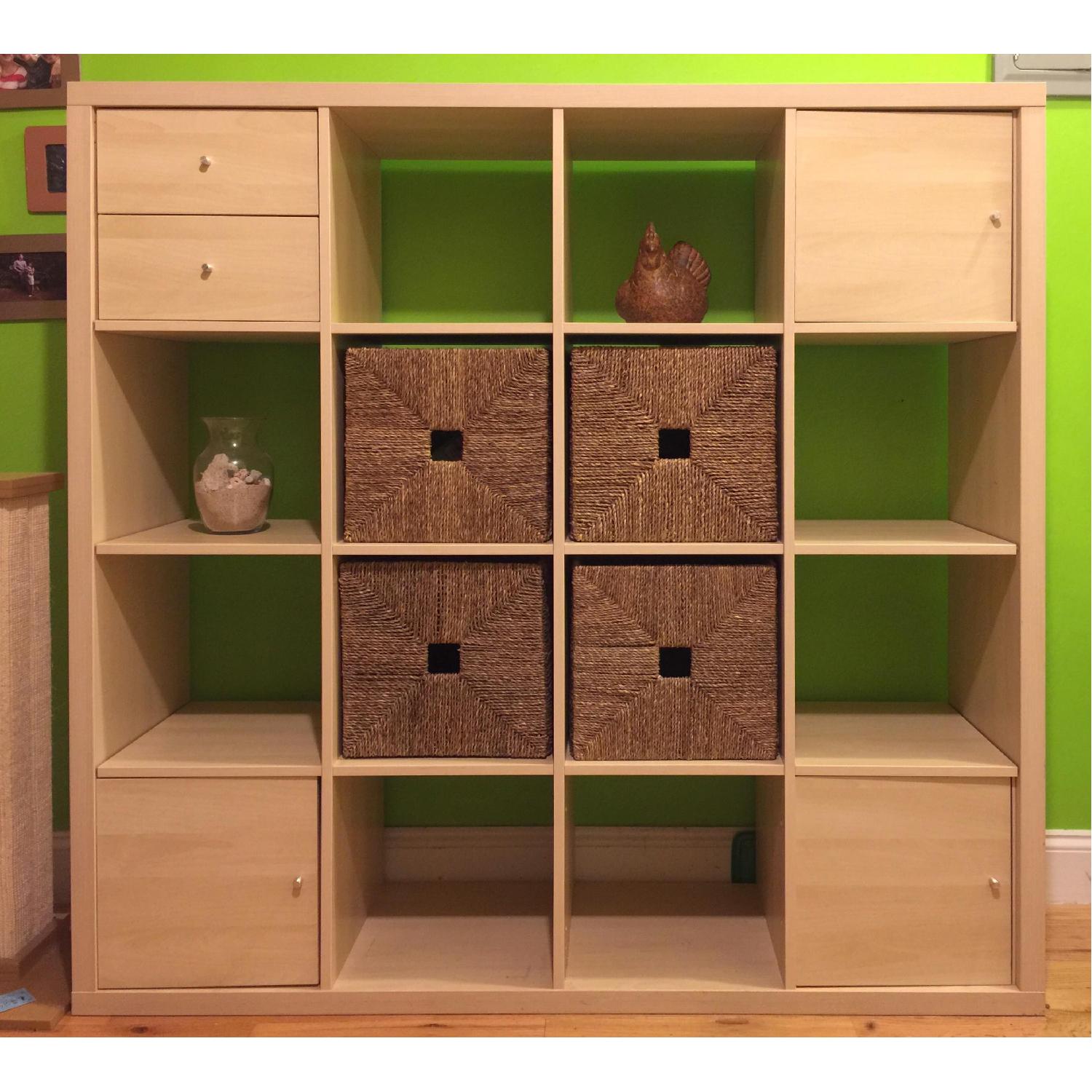 Ikea Kallax Shelving Unit w/ Drawers - image-1