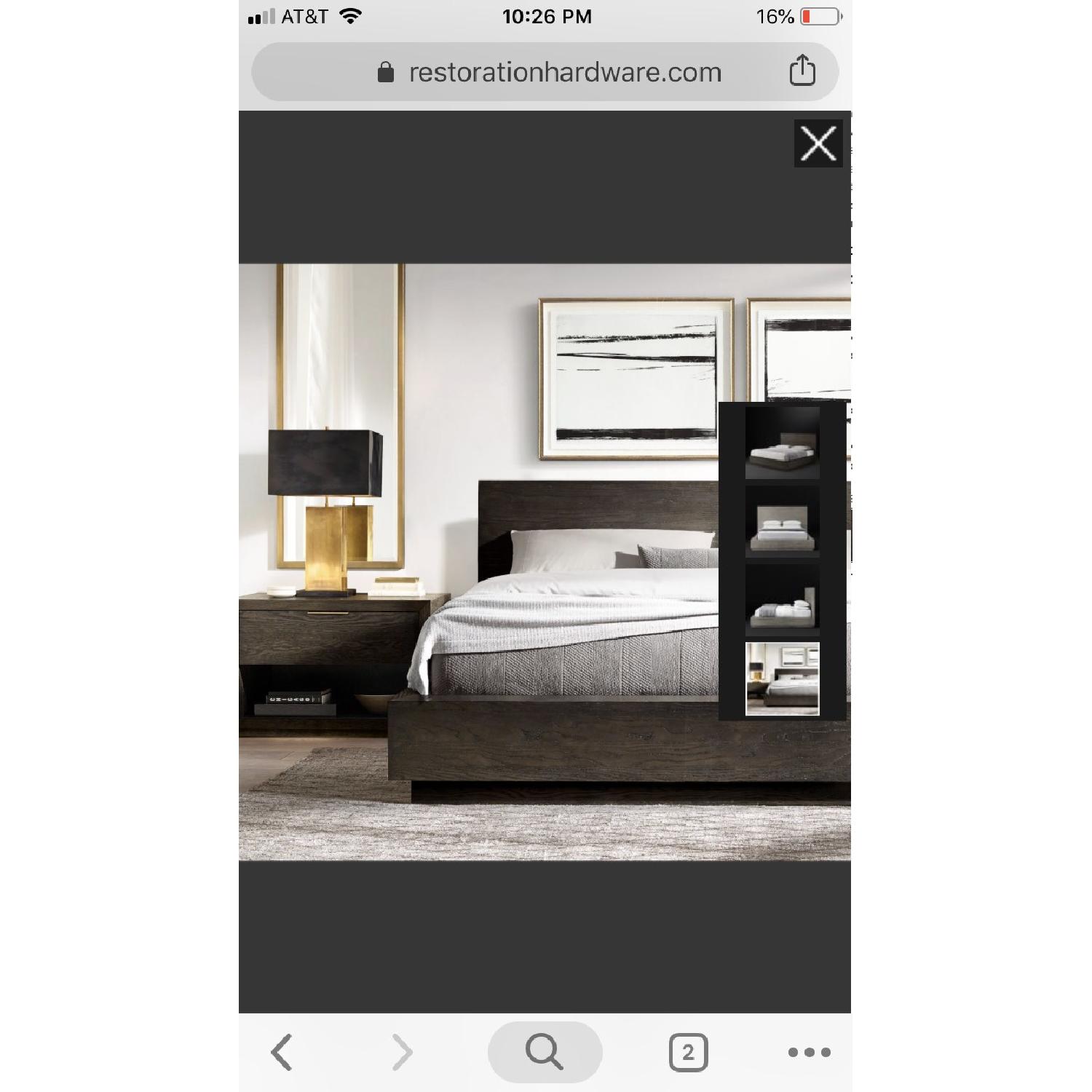 Restoration Hardware Machinto Platform King Bed - image-3