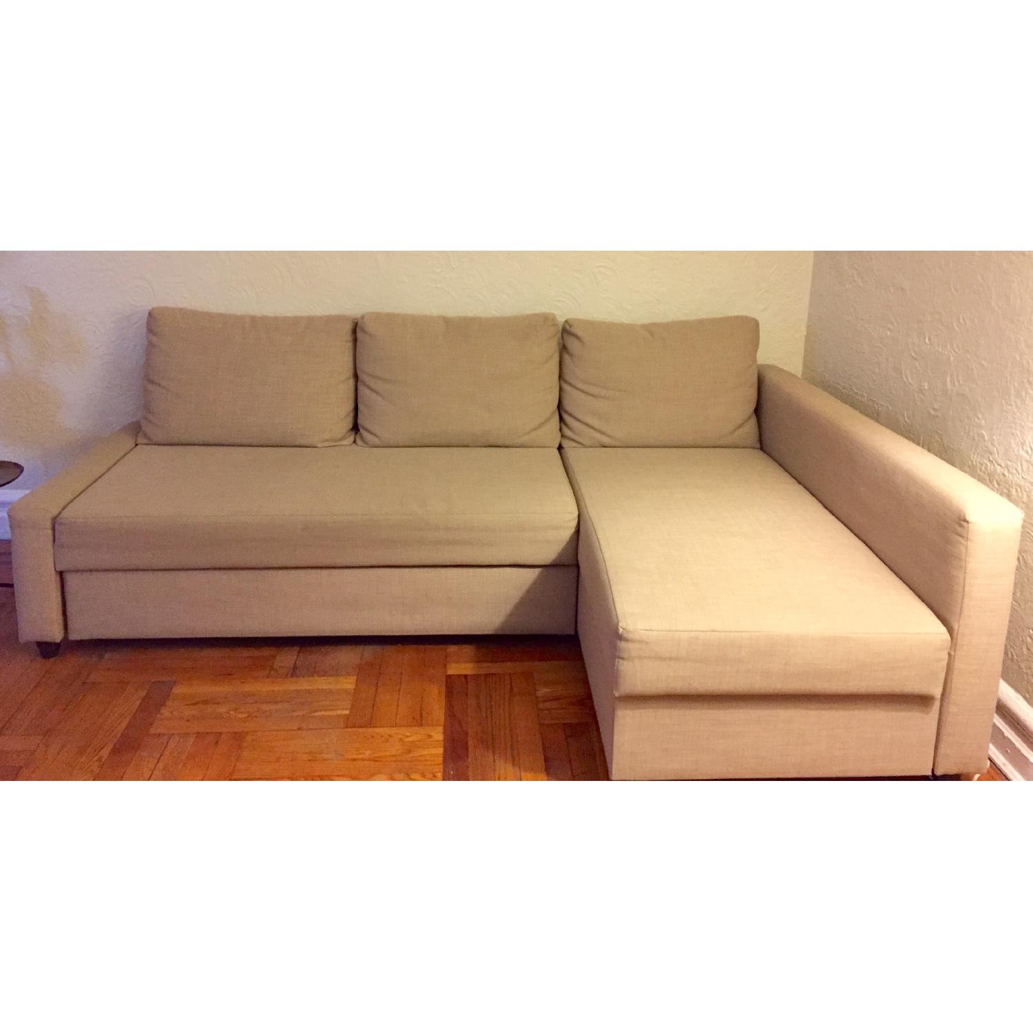 Ikea Friheten Corner Sleeper Sectional Sofa w/ Storage - image-1