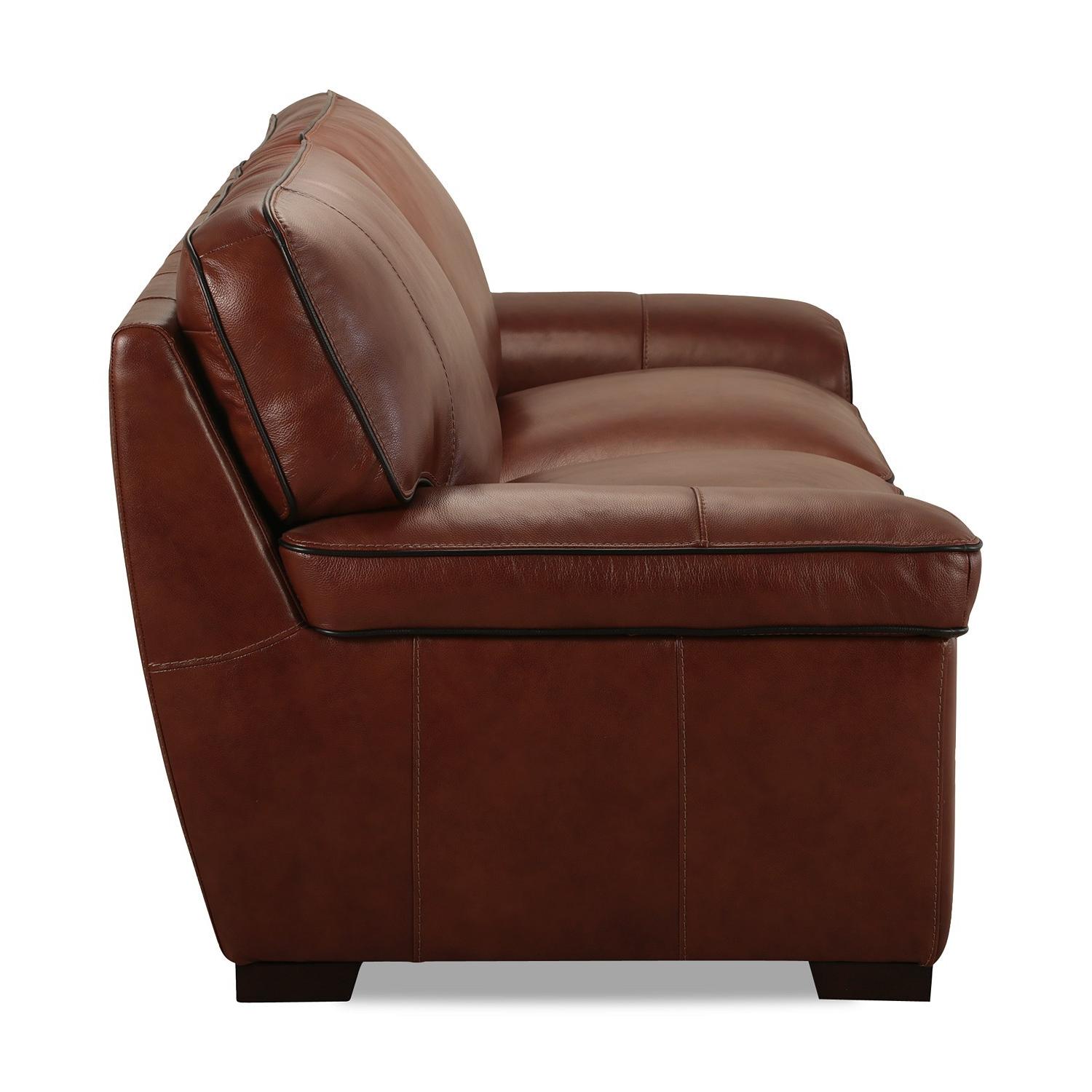 Macy's Myars Leather Sofa - image-3