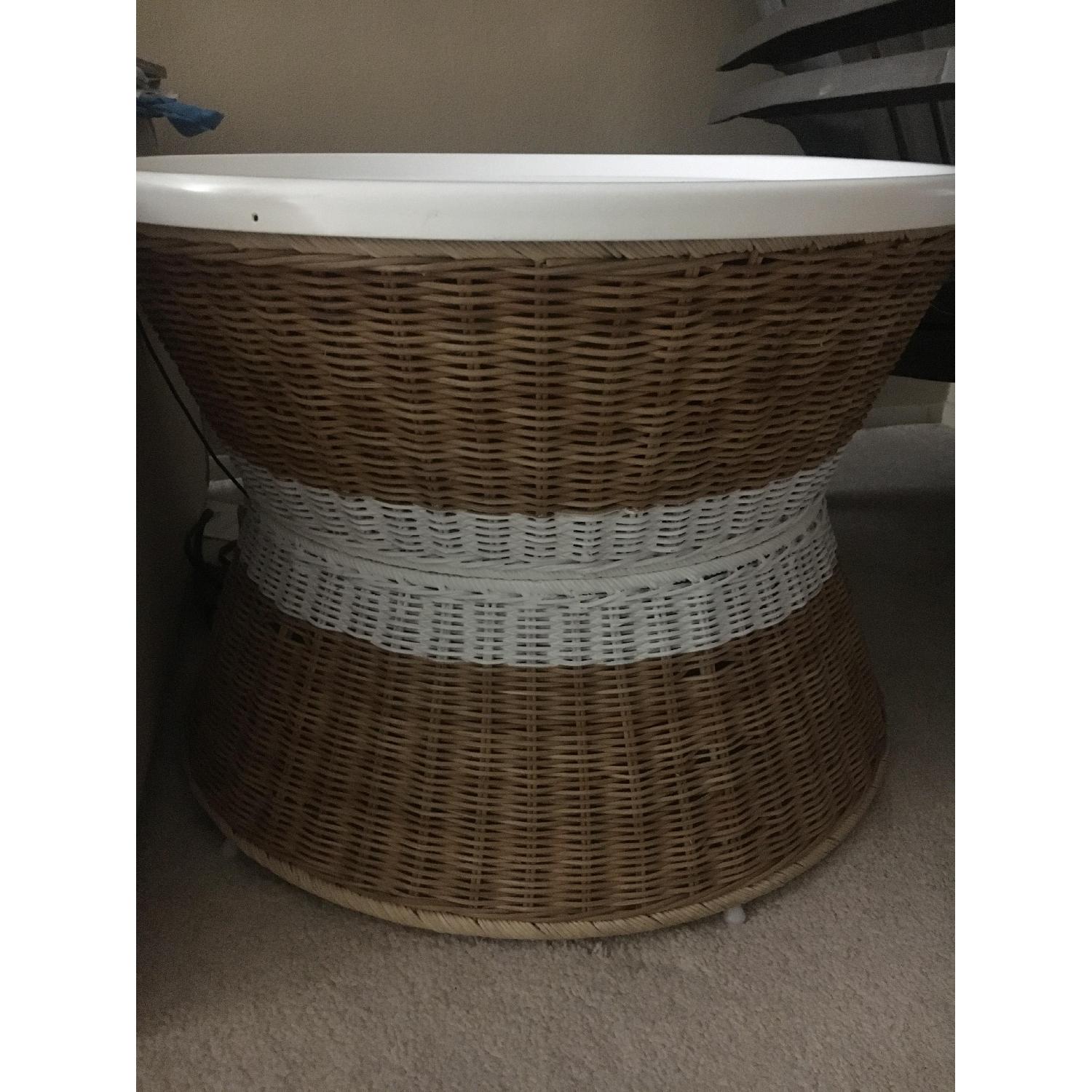 Ikea Wicker/Rattan Indoor Side Table - image-1