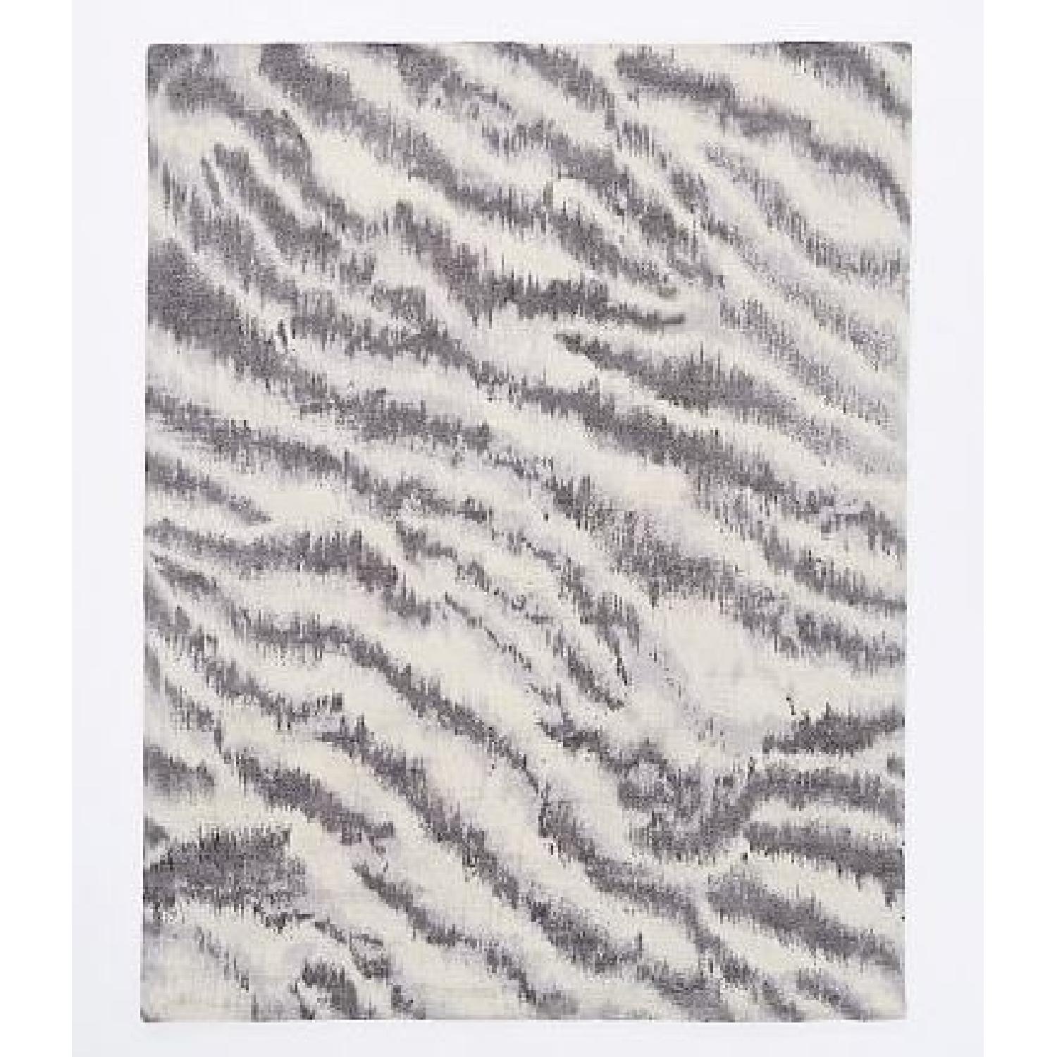 West Elm Zebra Printed Wool Rug - image-1
