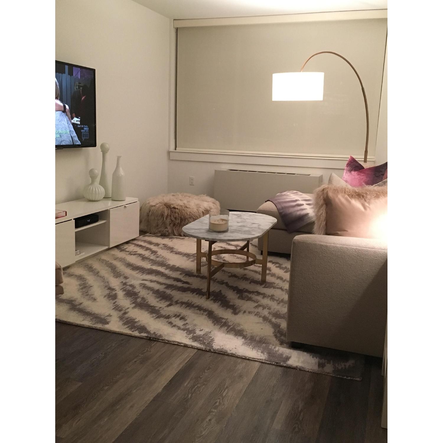 West Elm Zebra Printed Wool Rug - image-3