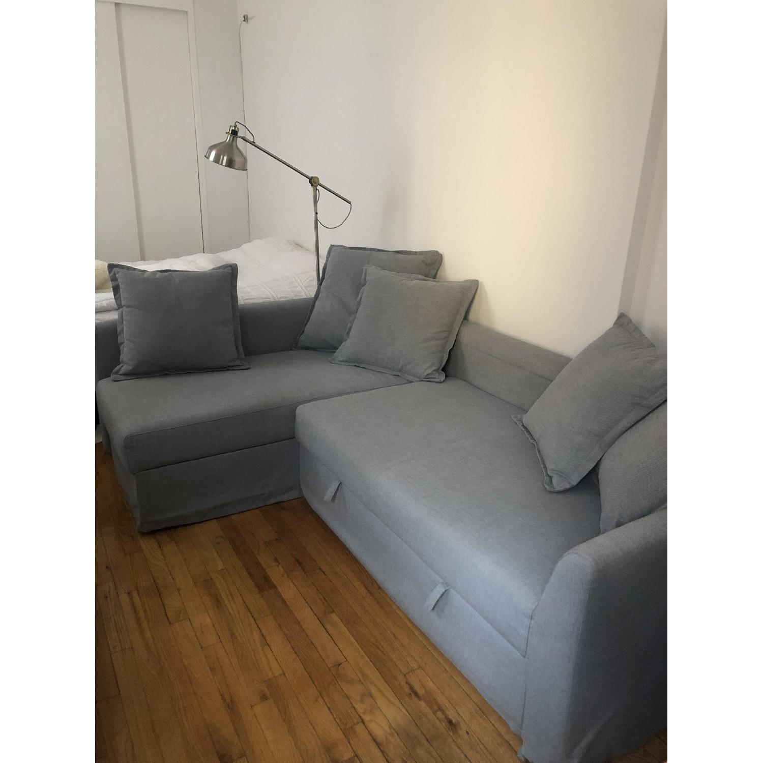 Ikea Sleeper Sectional Sofa w/ Chaise - image-1