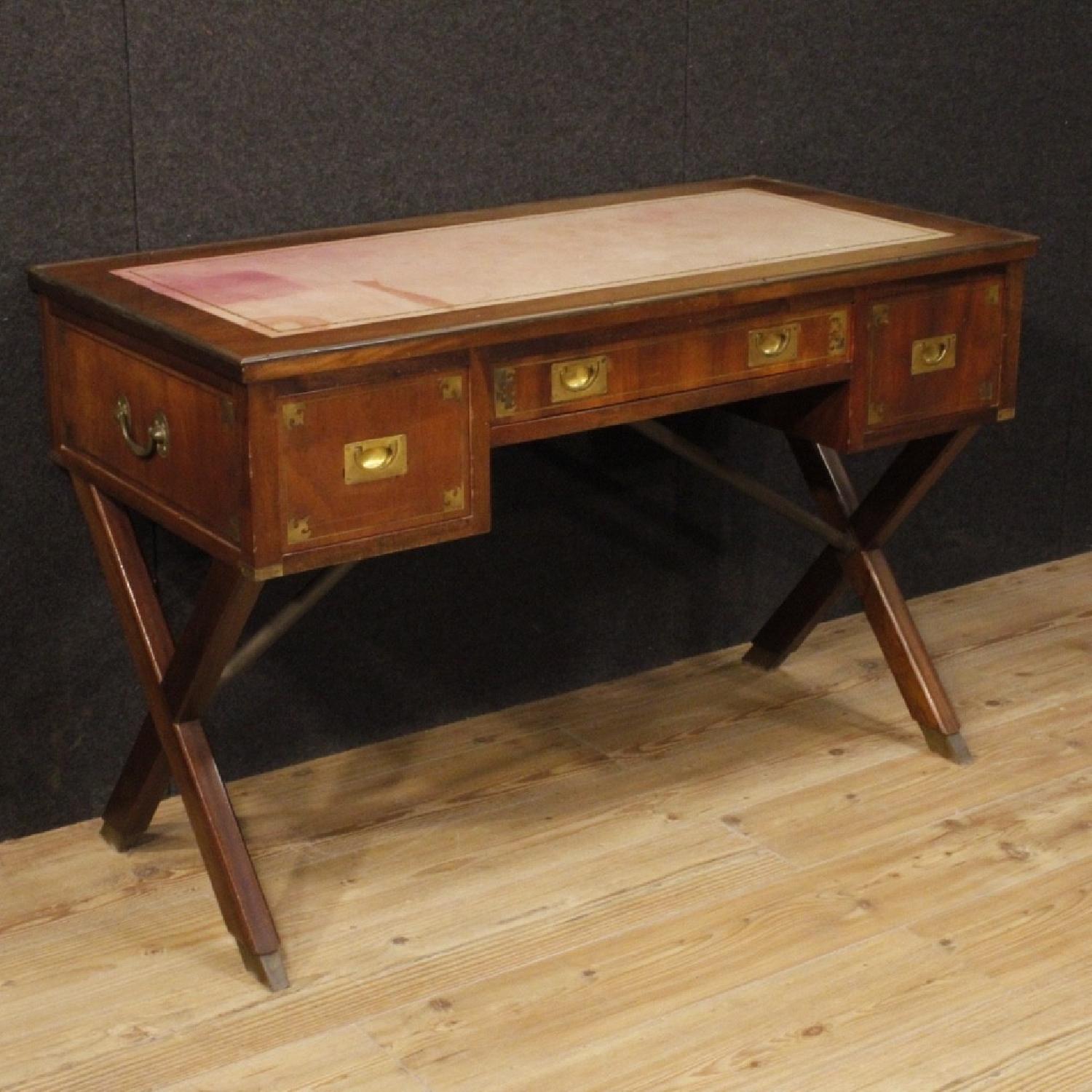 English Writing Desk in Mahogany Wood - image-1