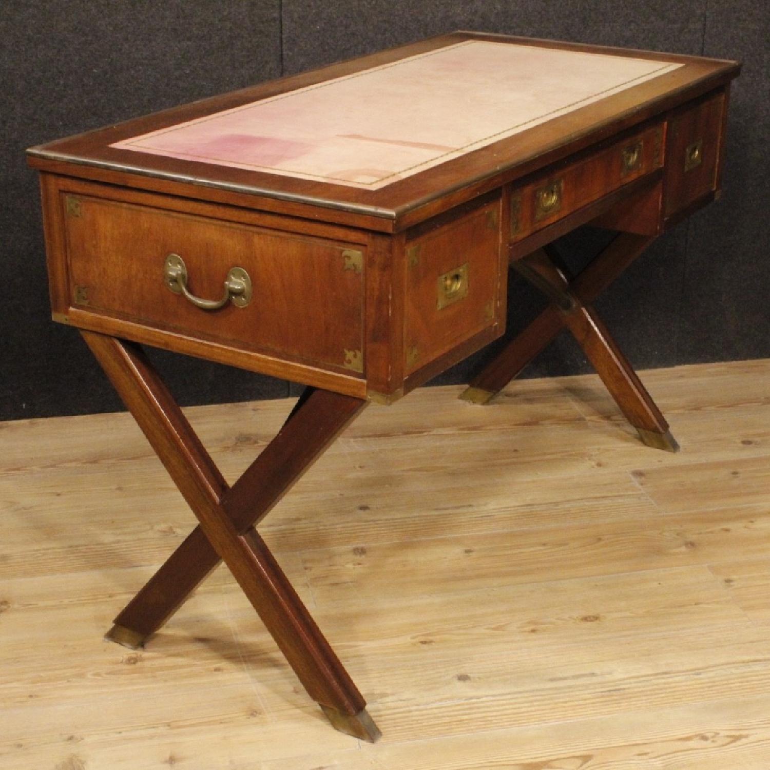 English Writing Desk in Mahogany Wood - image-5