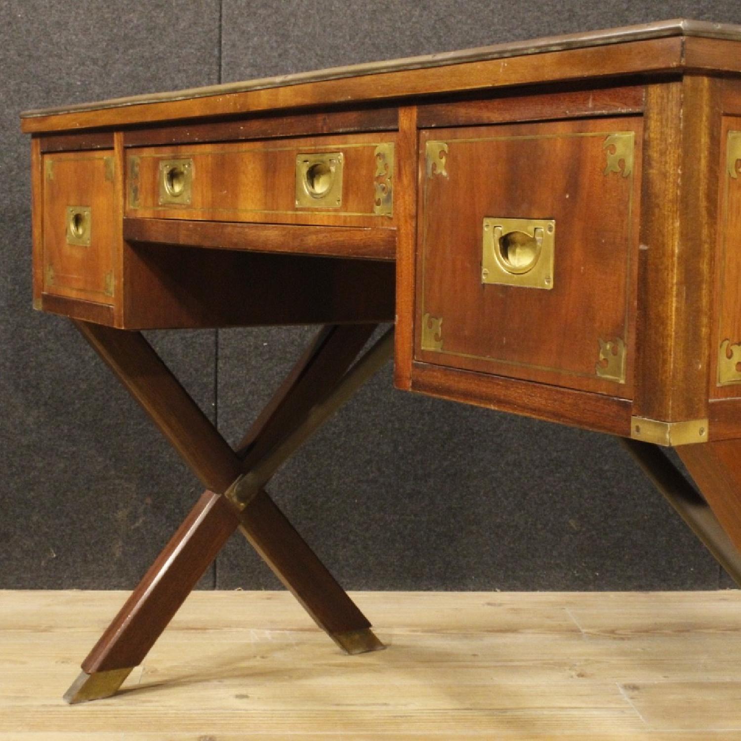 English Writing Desk in Mahogany Wood - image-9