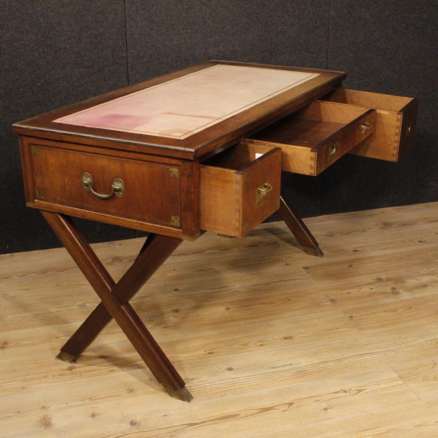 English Writing Desk in Mahogany Wood - image-12