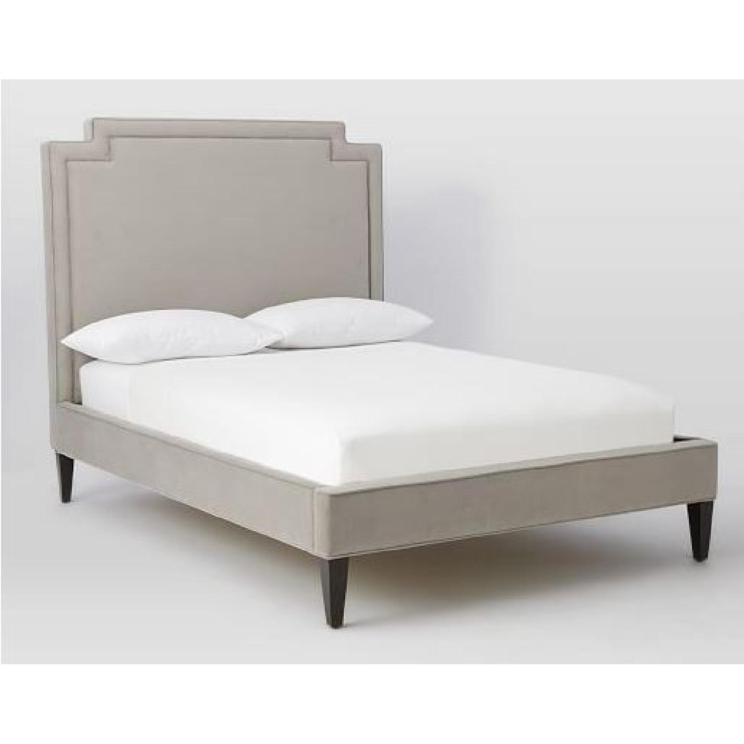 West Elm Harlow Velvet Upholstered Bed AptDeco