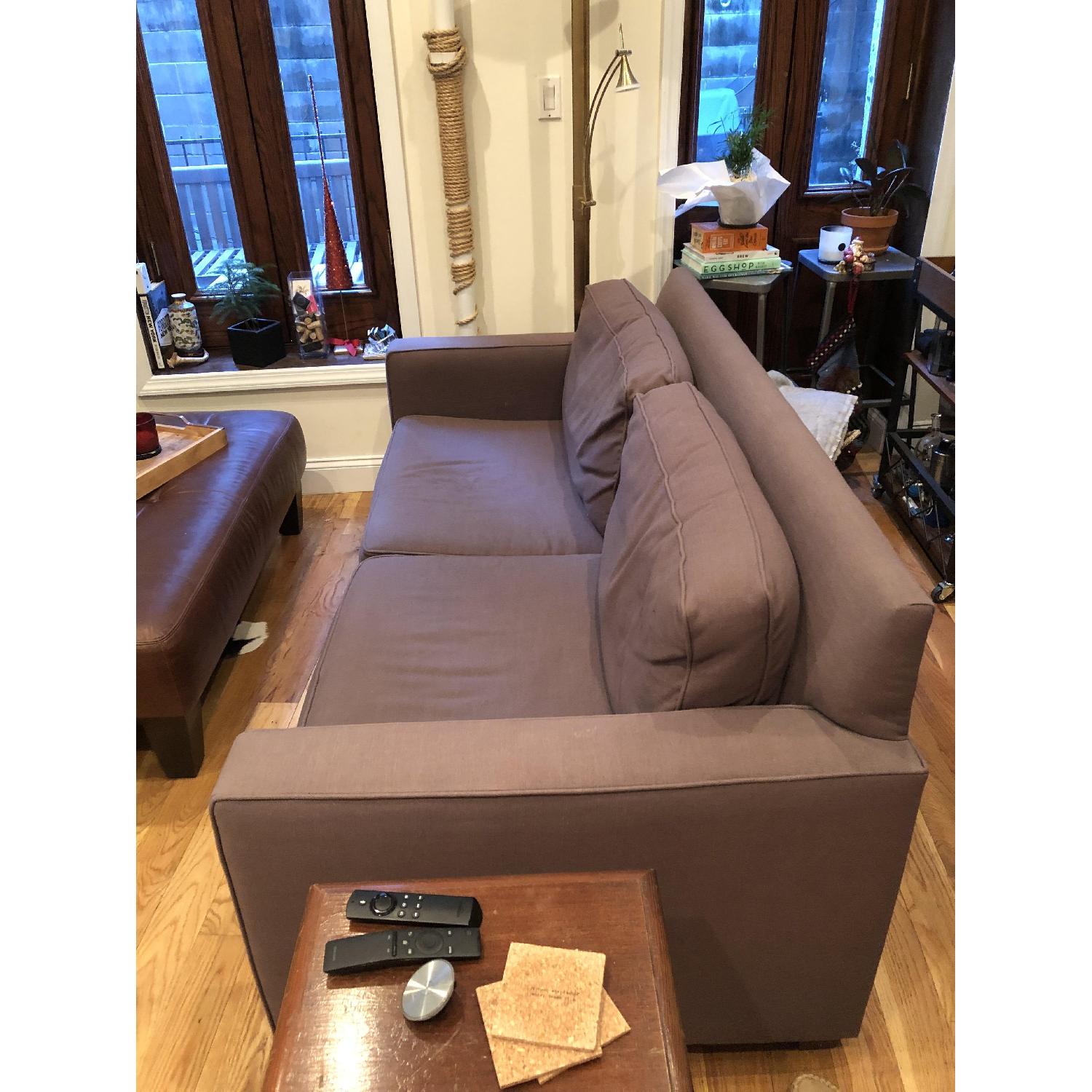 West Elm Henry Pewter Grey Sofa - image-2