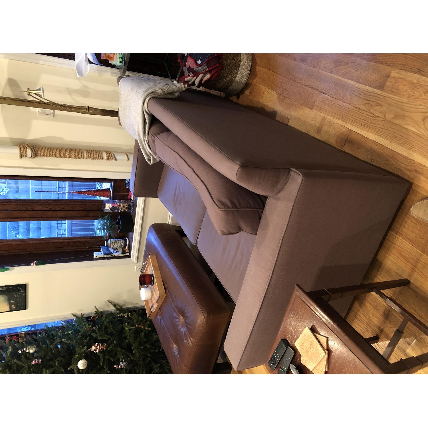 West Elm Henry Pewter Grey Sofa - image-3
