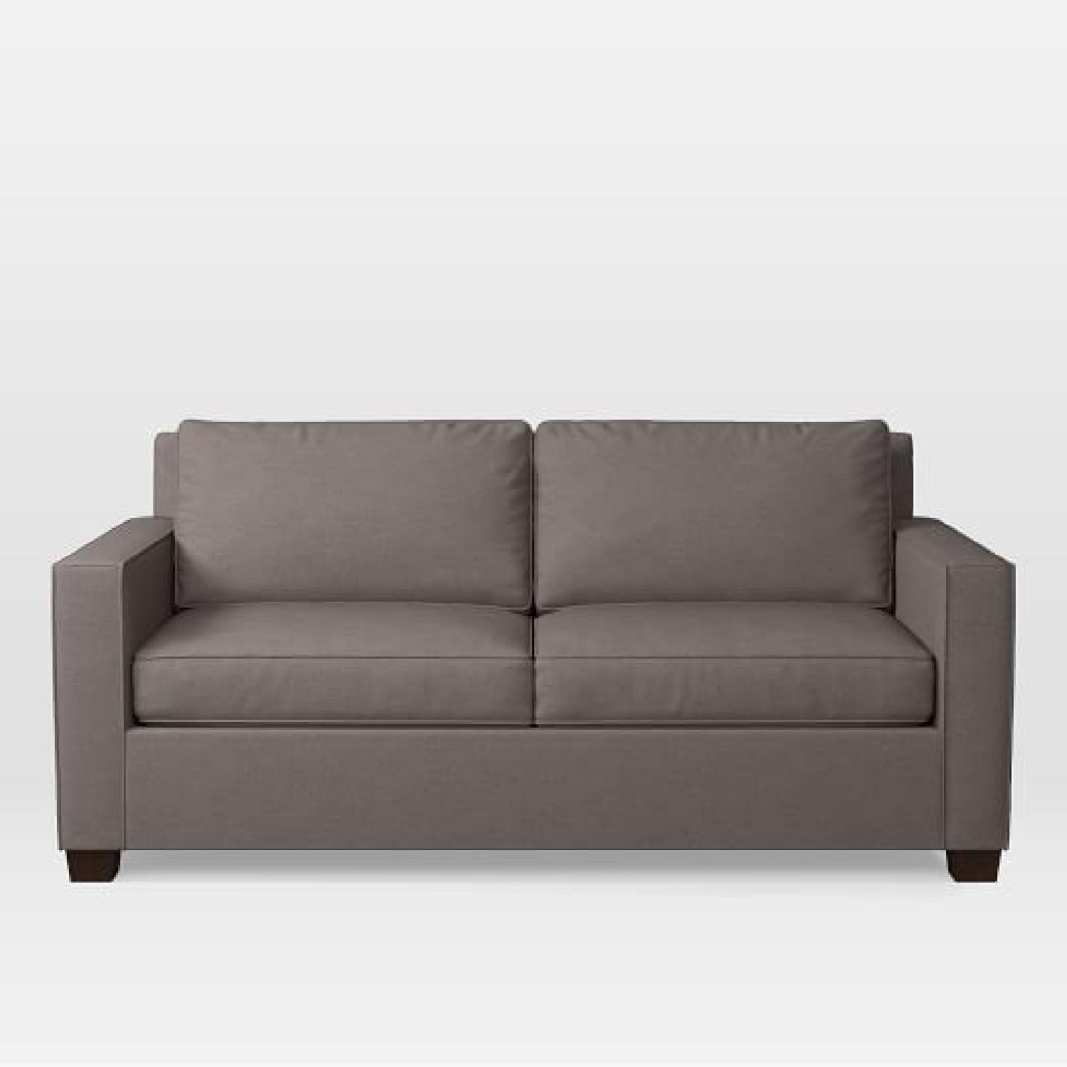West Elm Henry Pewter Grey Sofa - image-0