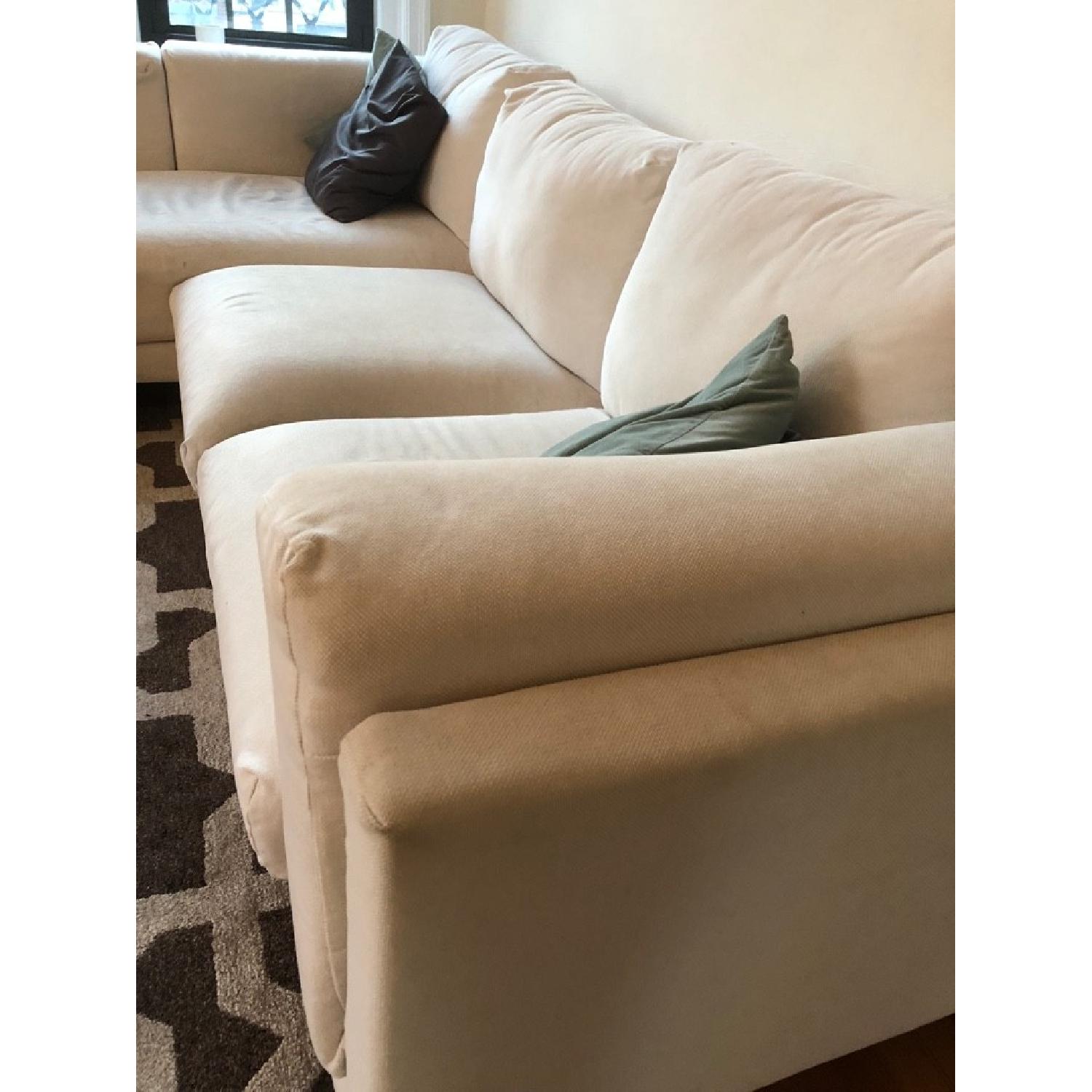 Ikea Nockeby Chaise Sectional Sofa in White AptDeco