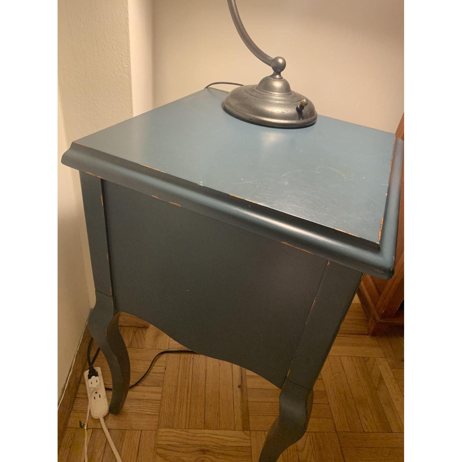 Pottery Barn Shabby Chic Bedside Table - image-1