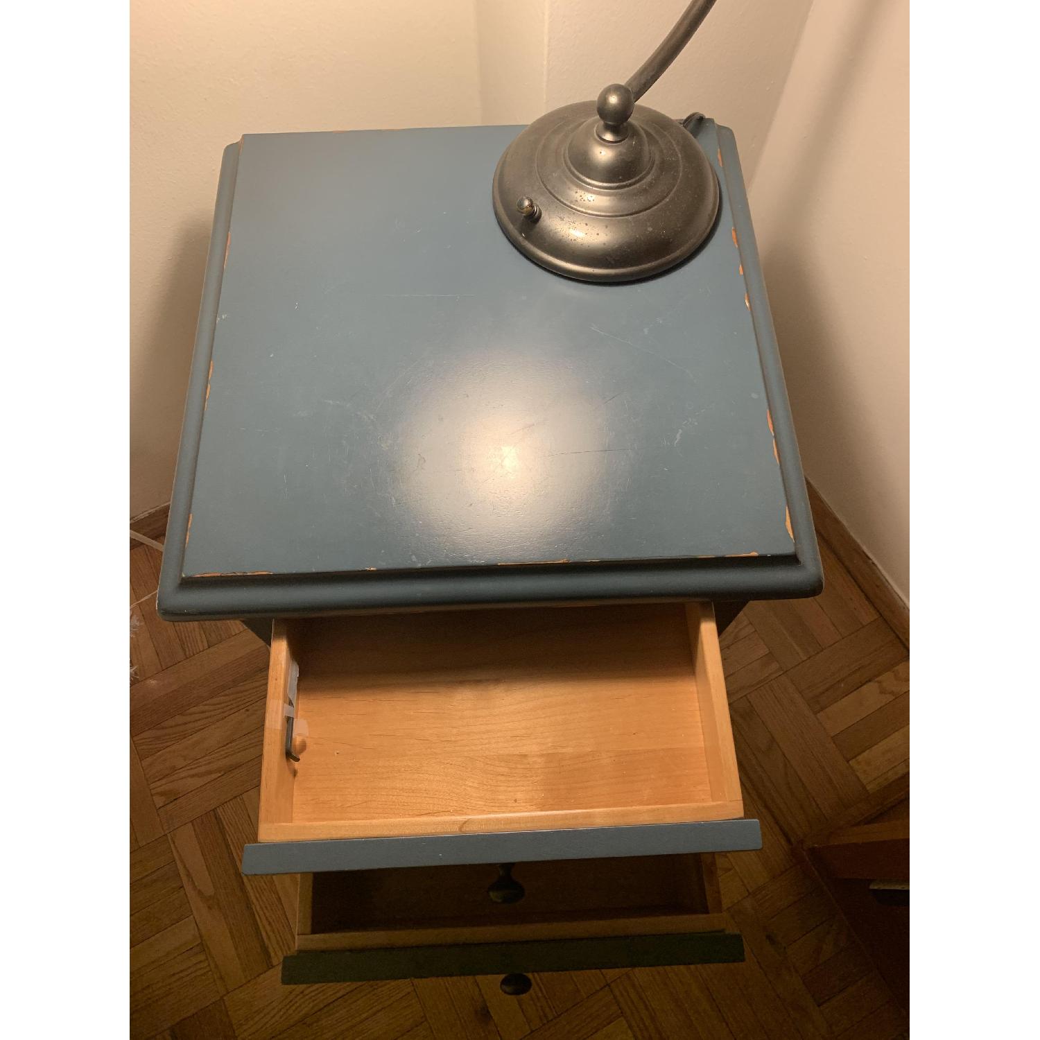 Pottery Barn Shabby Chic Bedside Table - image-5