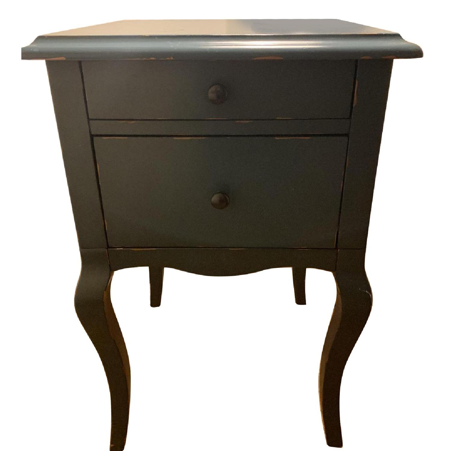 Pottery Barn Shabby Chic Bedside Table - image-0