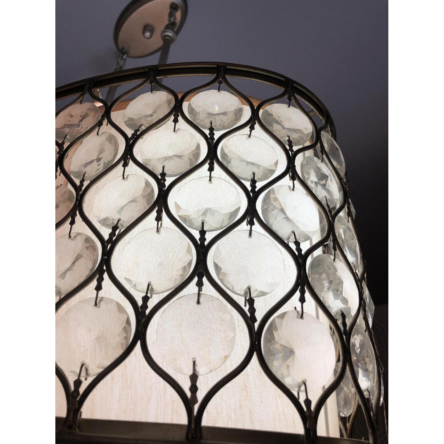 Murray Feiss Lucia Oval Chandelier in Burnished Silver - image-2