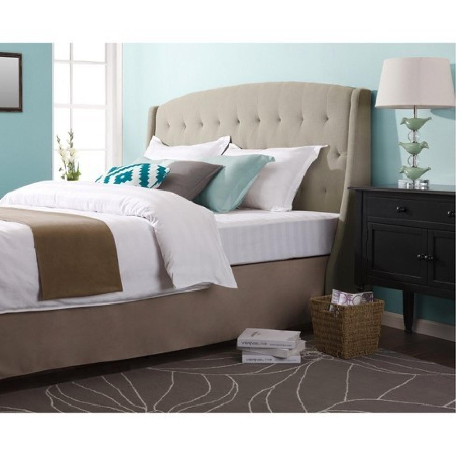Dorel Home King Upholstered Tufted Wingback Headboard