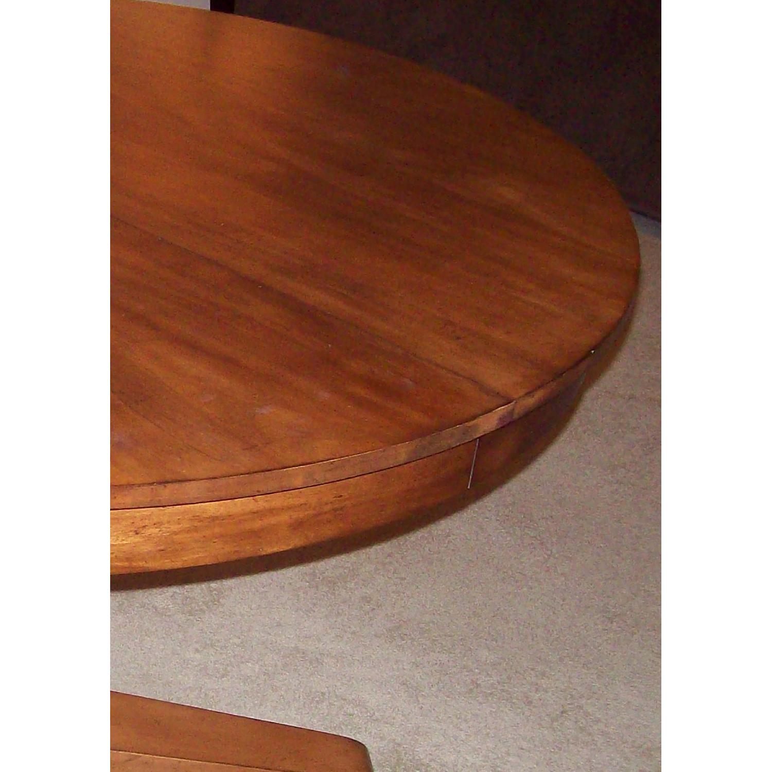 Ethan Allen Round Extendable Dining Table - image-2
