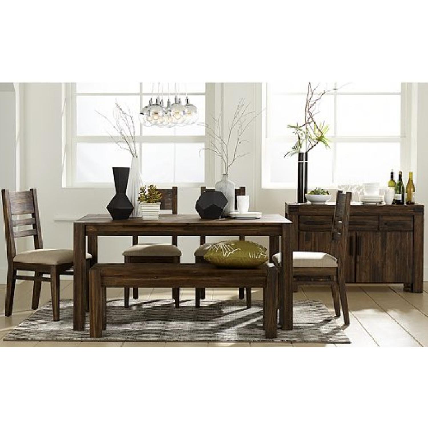 Macy's Dining Room Table w/ 1 Bench - image-1