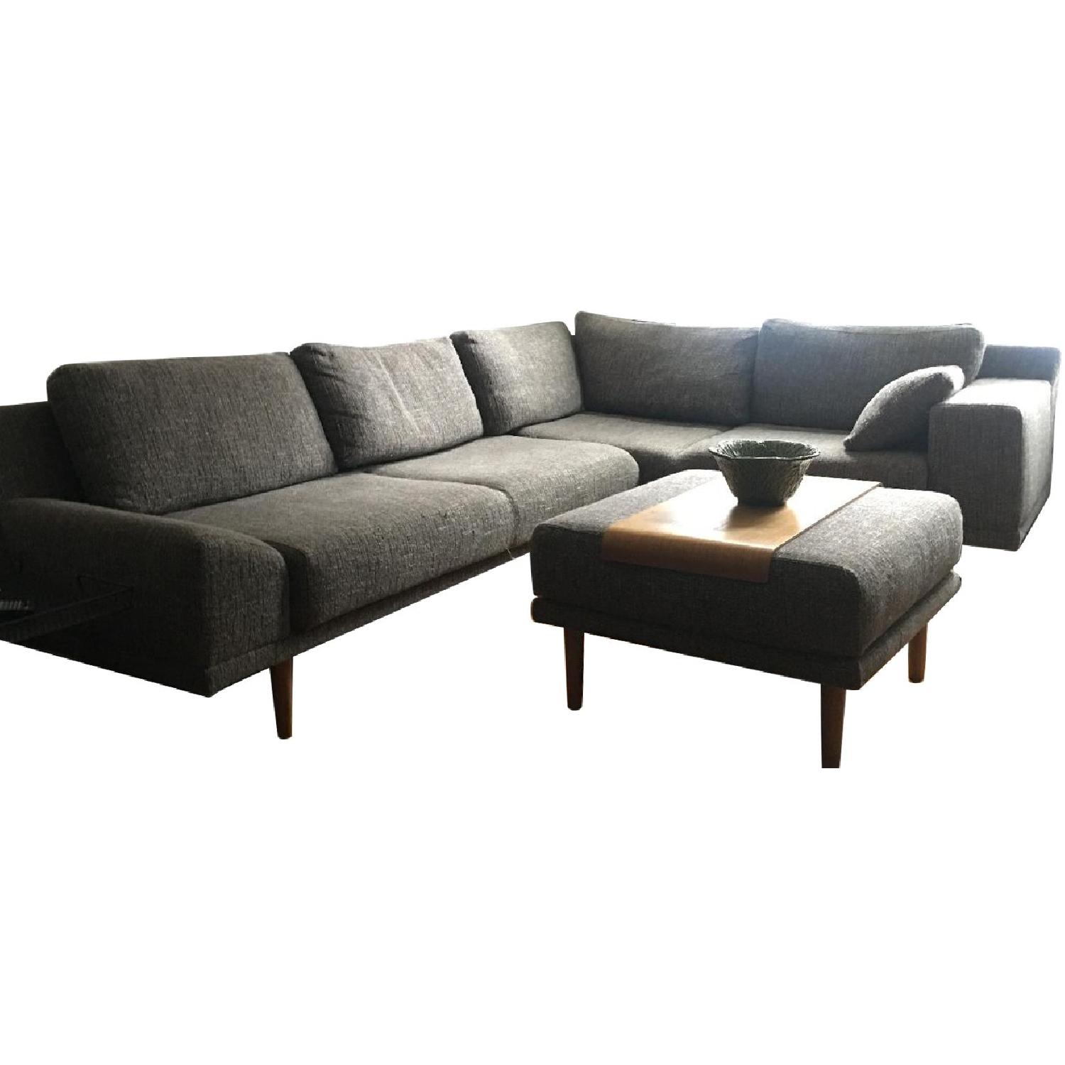 BoConcept Corner Sectional Sofa & Ottoman - image-0