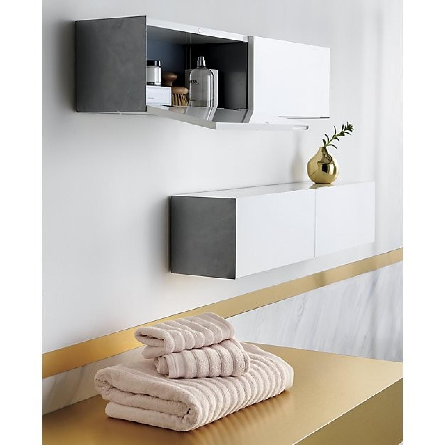 CB2 Hide n' Seek Storage Shelf in White - image-1