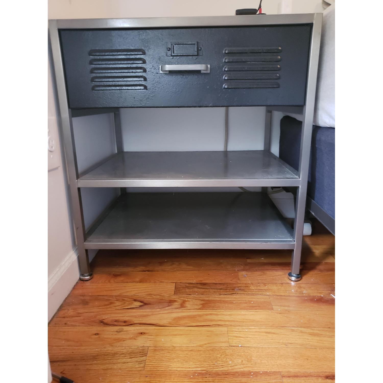 Pottery Barn Locker Side Table - image-1