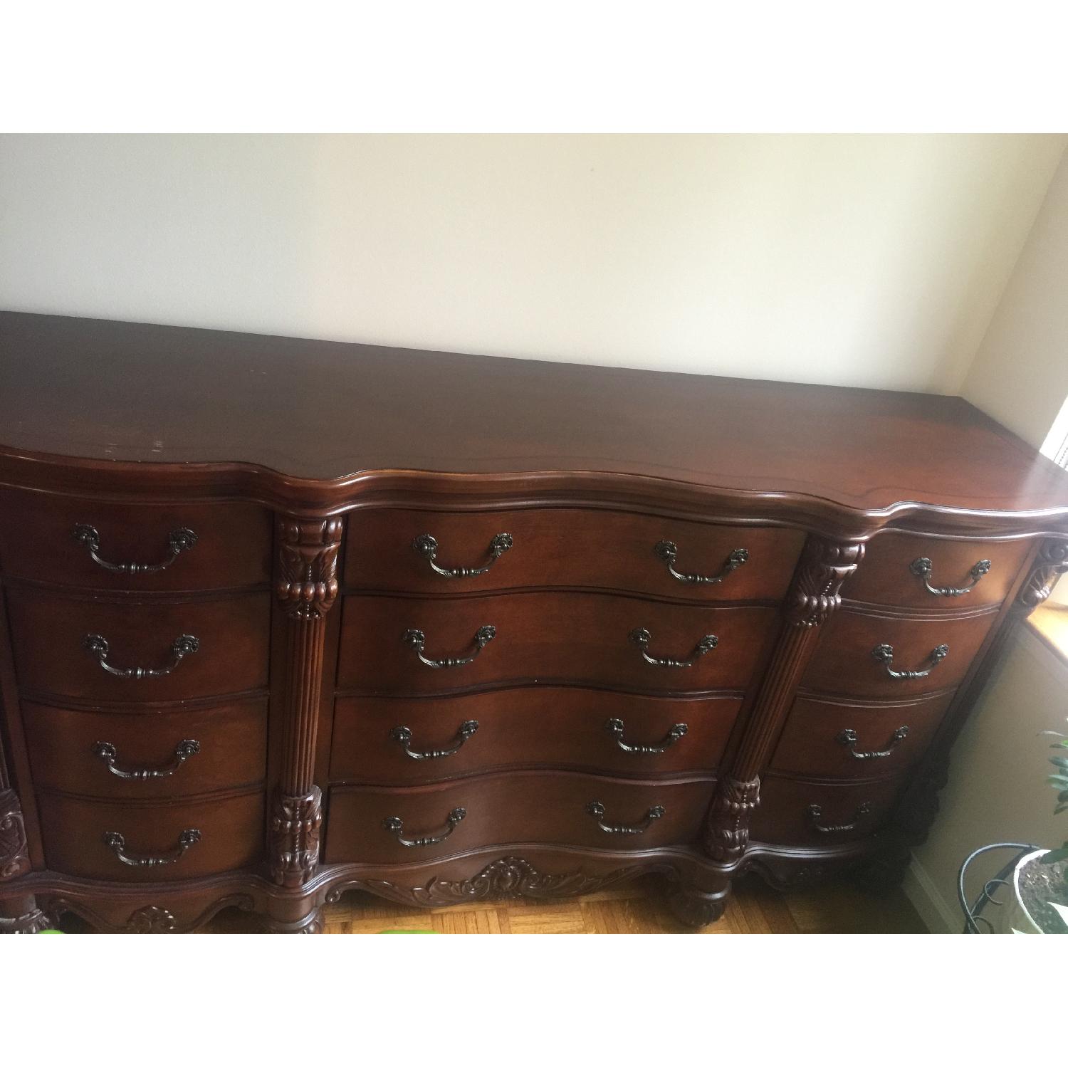 Cherry Wood 12 Drawer Dresser - image-2