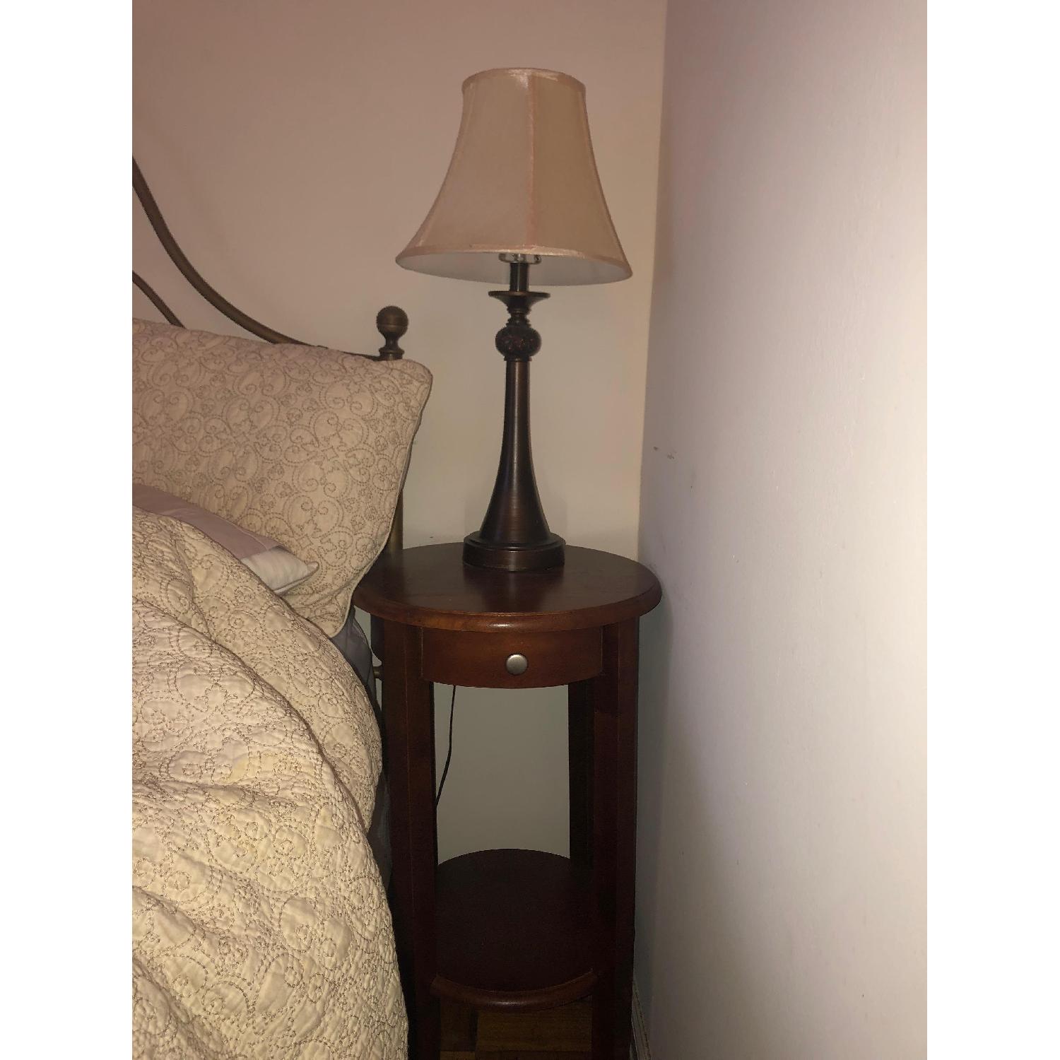 Small Round Nightstand - image-1