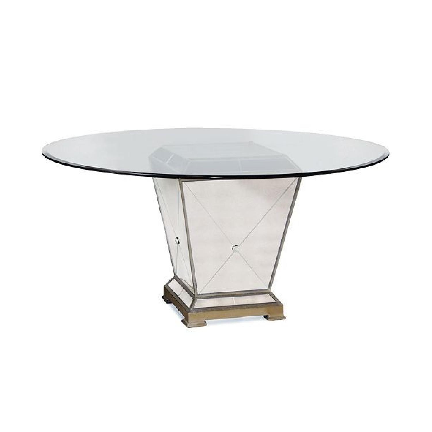 Macy's Glass Dining Table w/ 4 Chairs - image-5