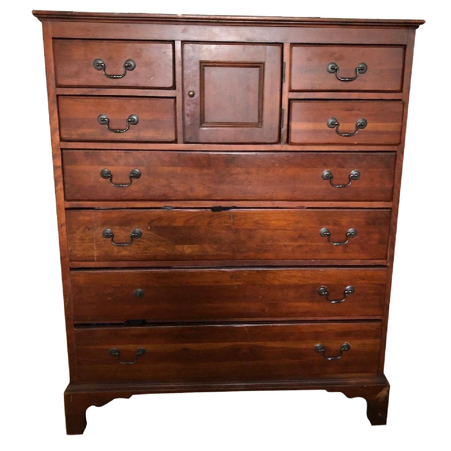 Cherry Wood 8 Drawer Dresser - image-0
