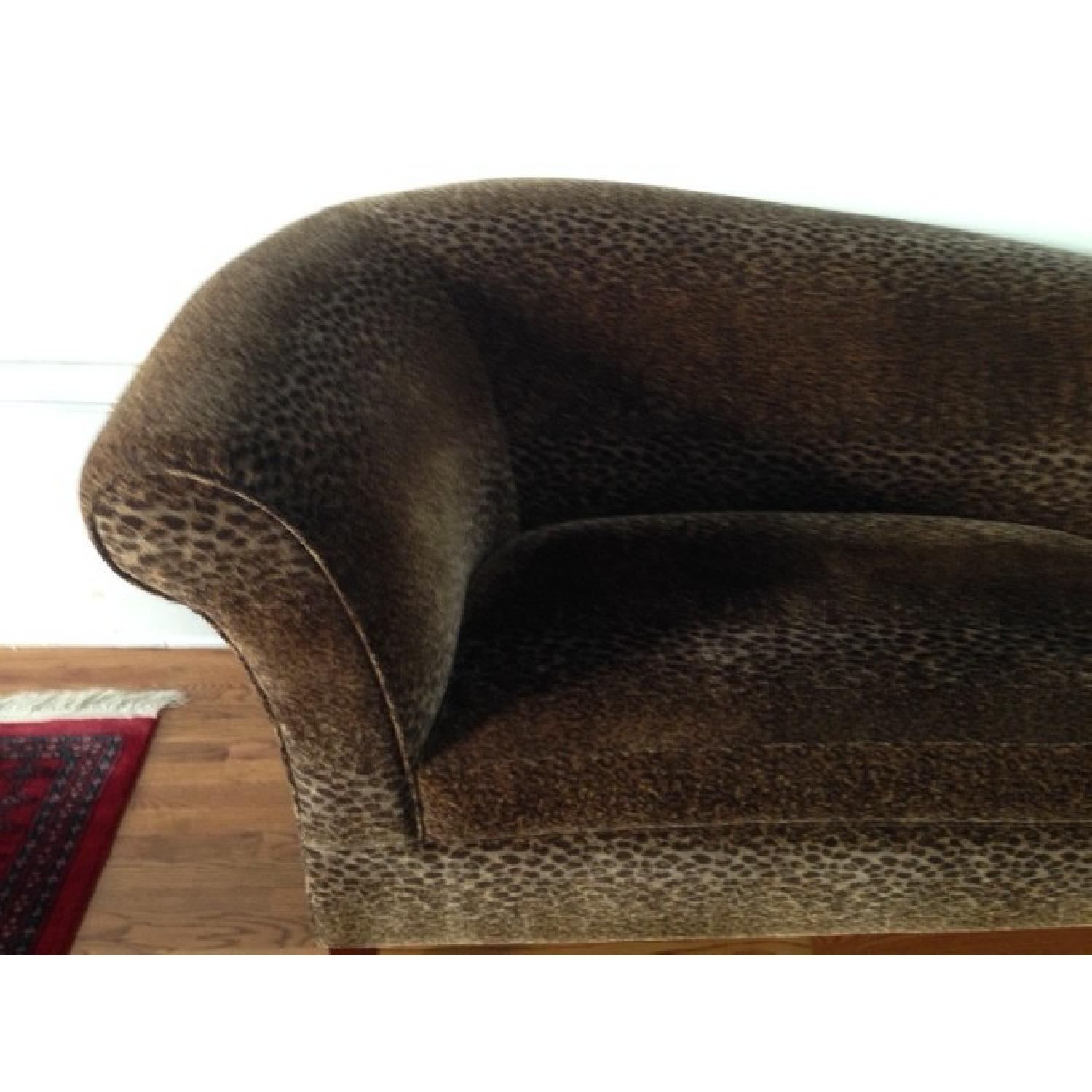 Structube Canada Brown Velvet Loveseat - image-5
