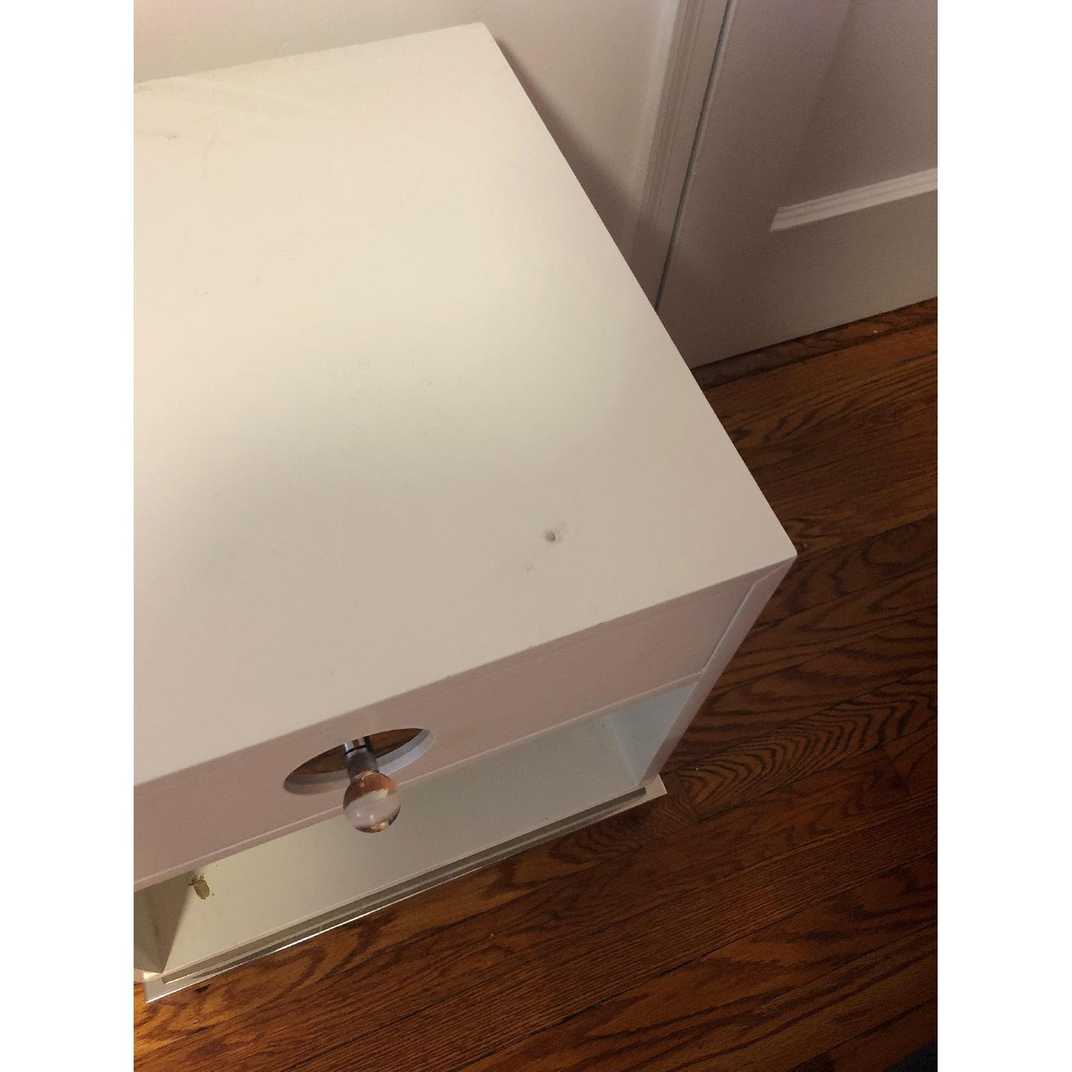 Jonathan Adler Channing Nightstands in White & Nickel - image-2