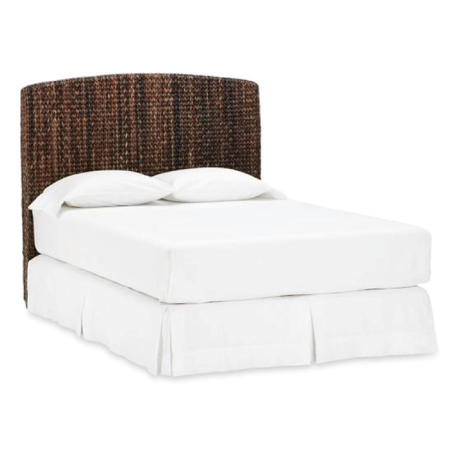 Pottery Barn Seagrass Queen Size Headboard - image-1