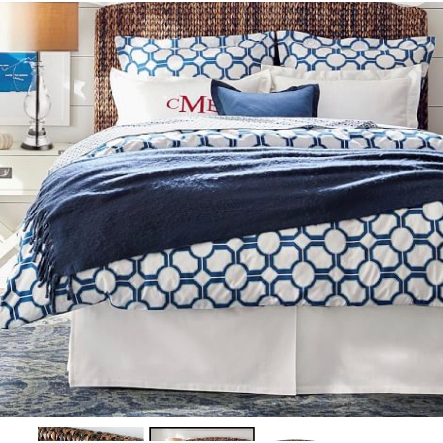 Pottery Barn Seagrass Queen Size Headboard AptDeco