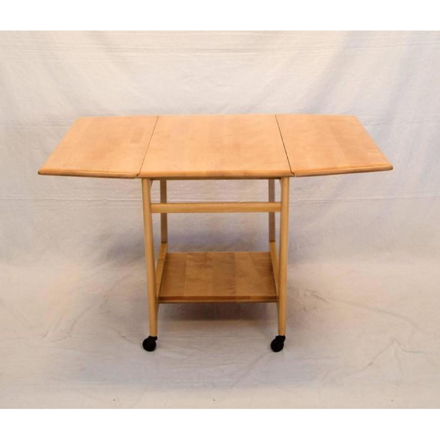 Heywood Wakefield Expandable Drop Leaf Table - image-1